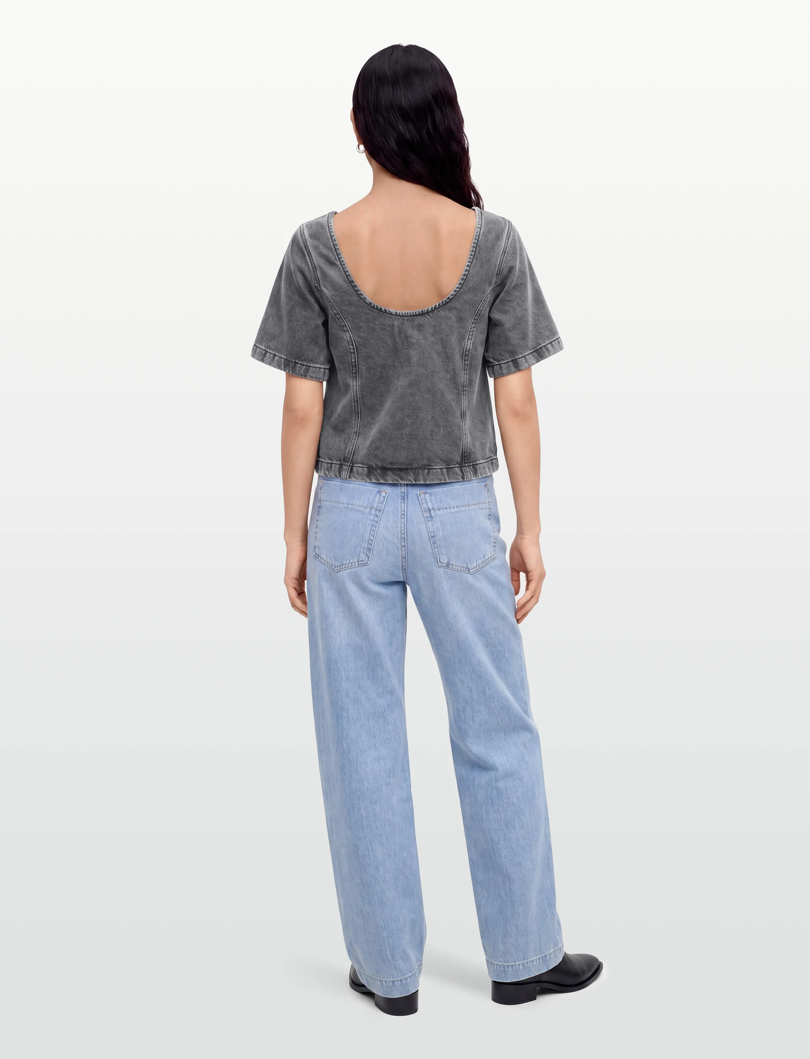 Global Funk - Ananea-G - jeansskjortor - demon grey - 4