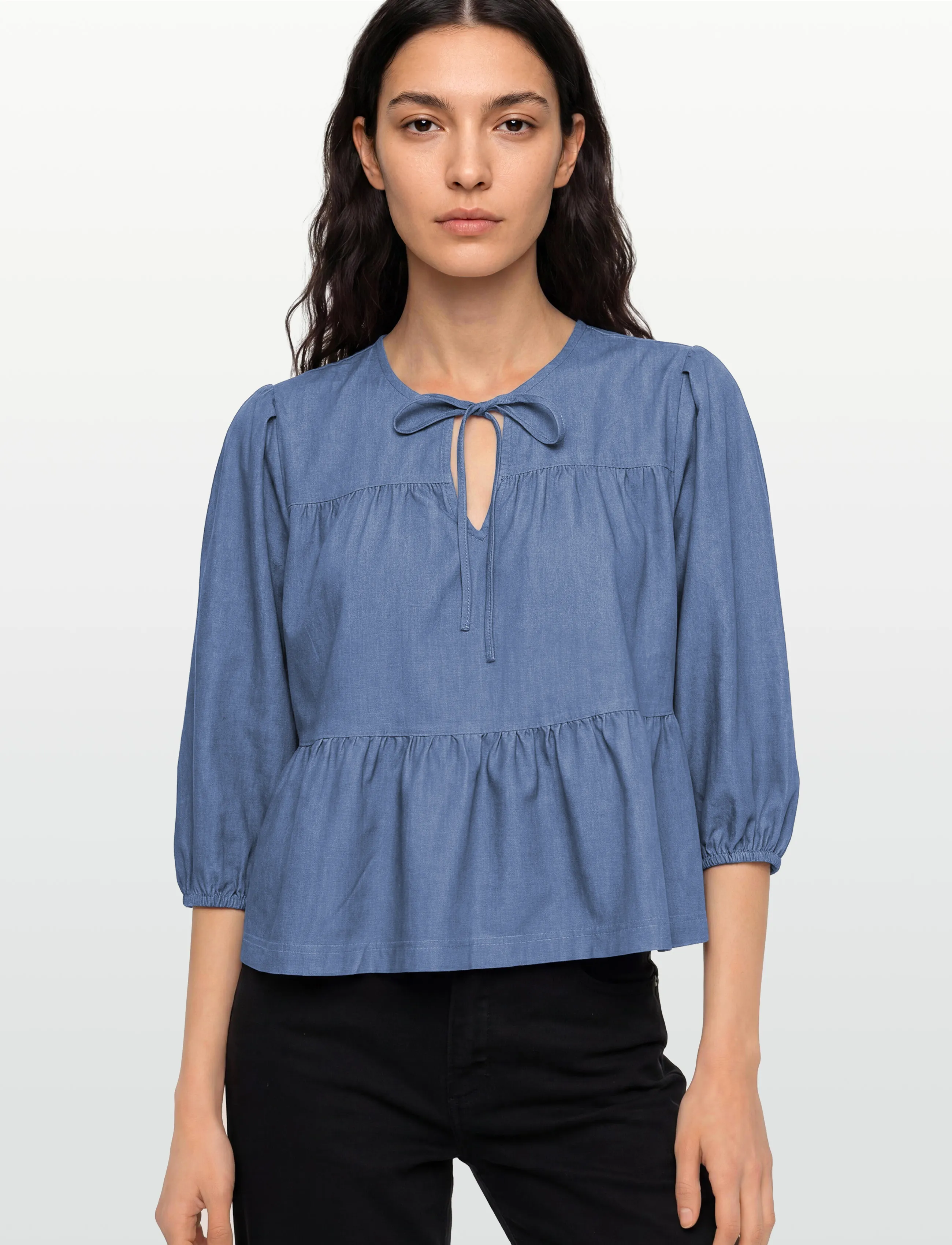 Global Funk - Fanabella-G - langærmede bluser - medium blue - 3