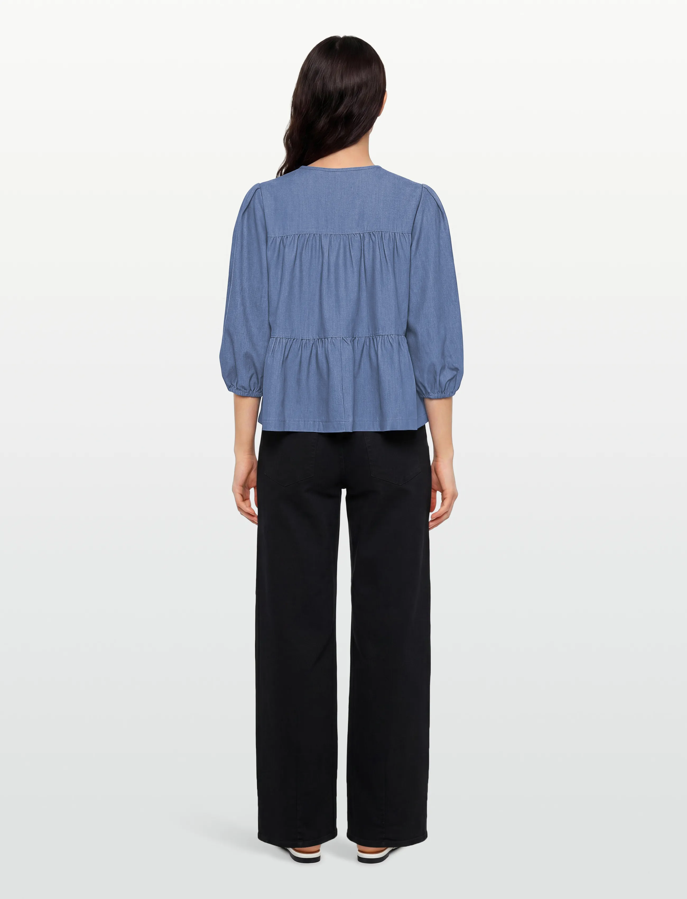 Global Funk - Fanabella-G - langærmede bluser - medium blue - 4