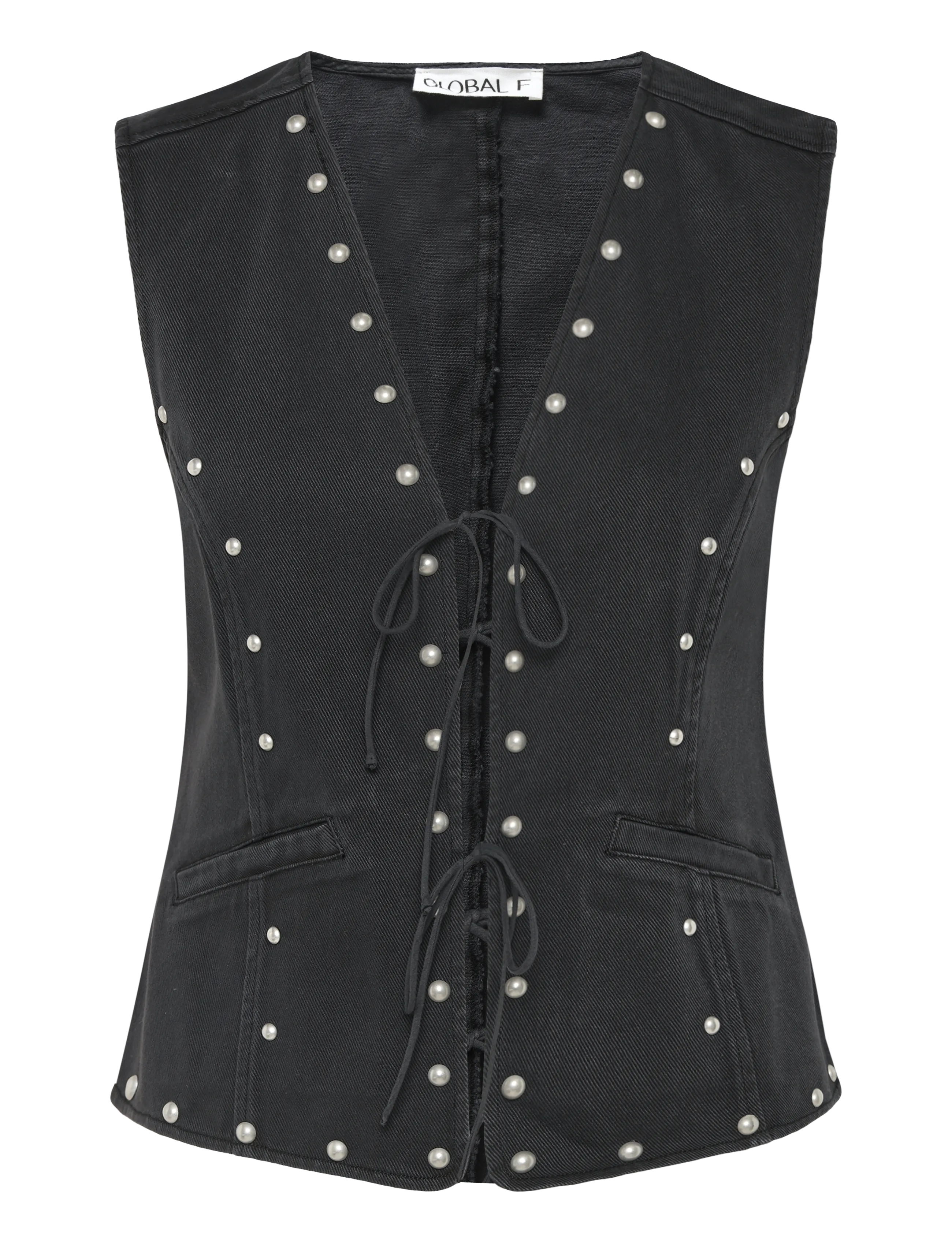 Global Funk Filluca-G - Denim vests - WASHED BLACK / black