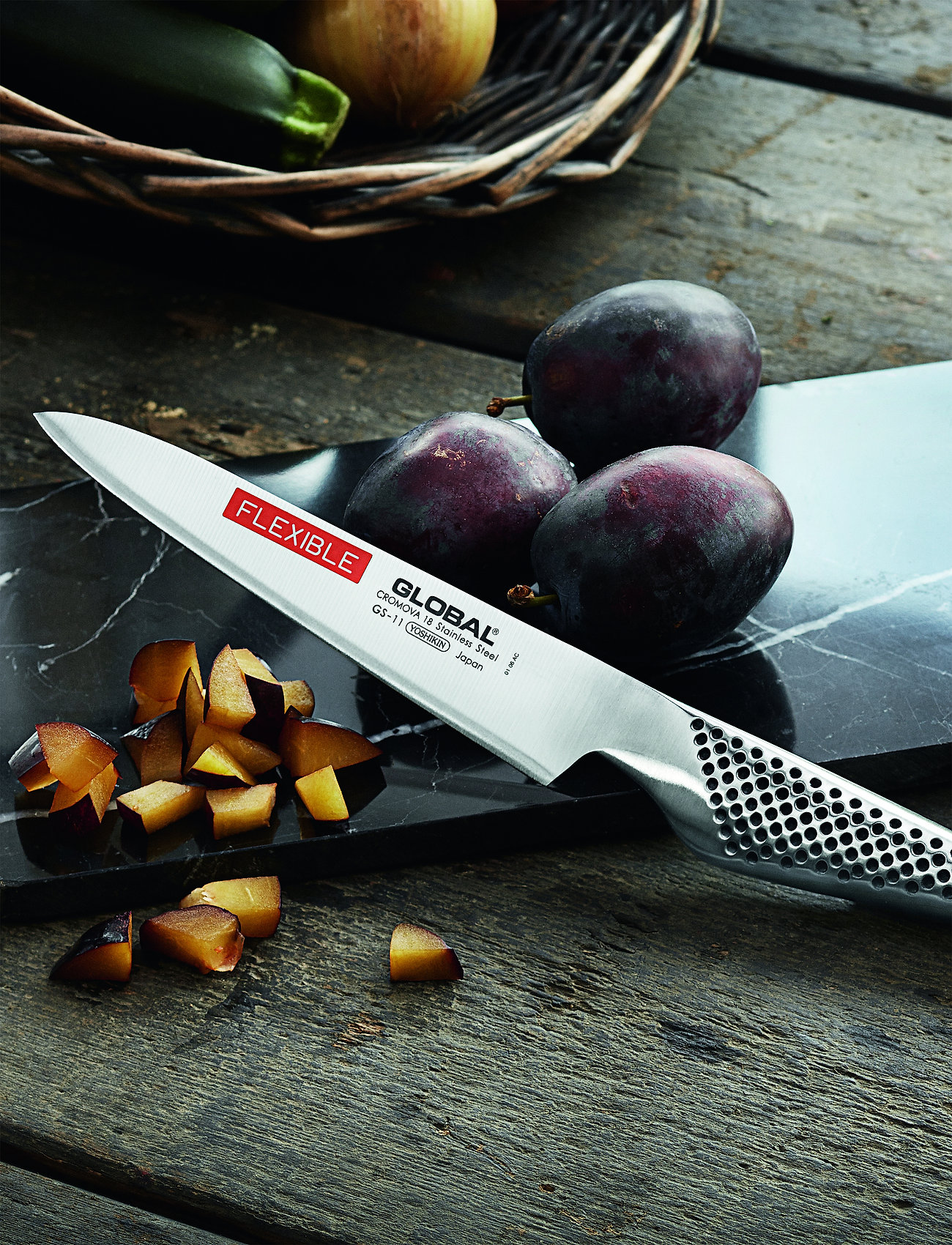 GLOBAL - Universalkniv fleksibel 15 cm - shop etter pris - staineless steel - 1