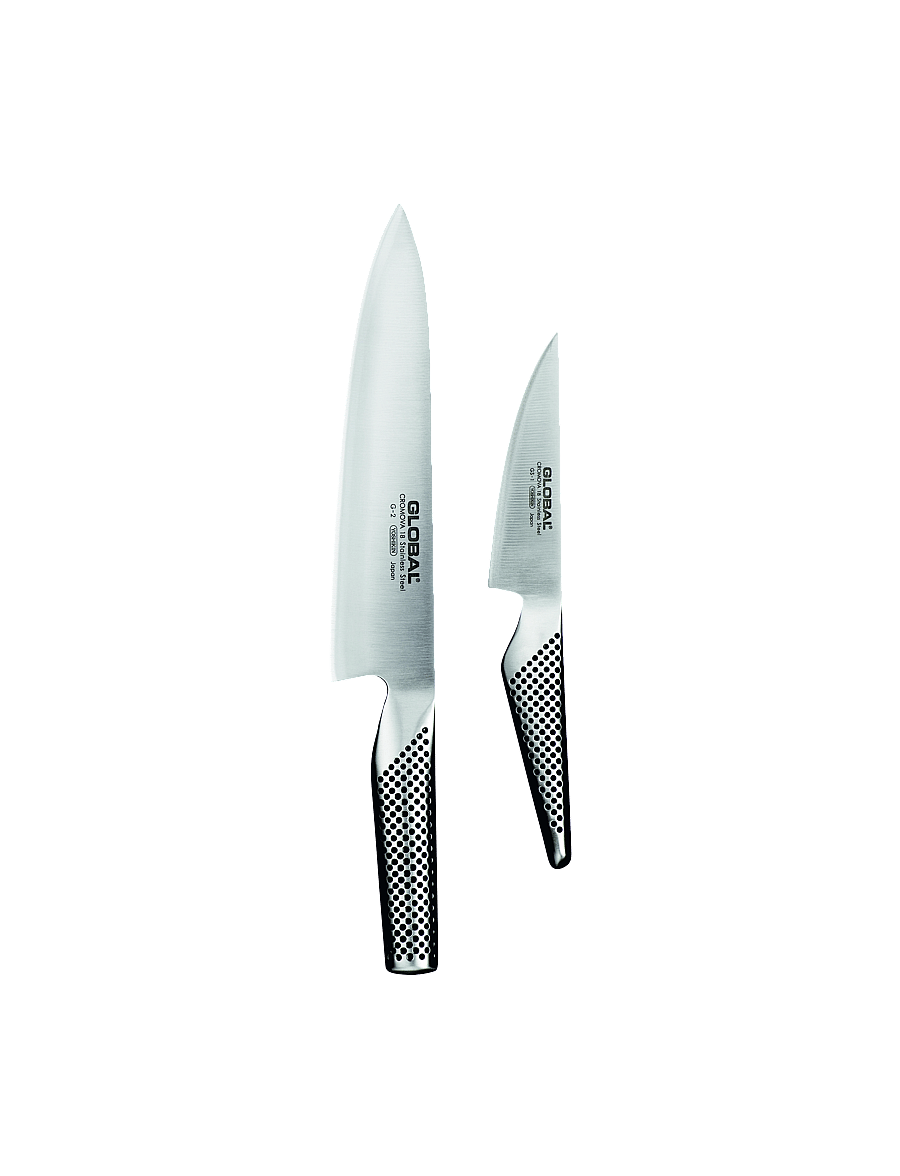 GLOBAL - G-201 Knife set: G-2, GS-1 steel - steel - 0