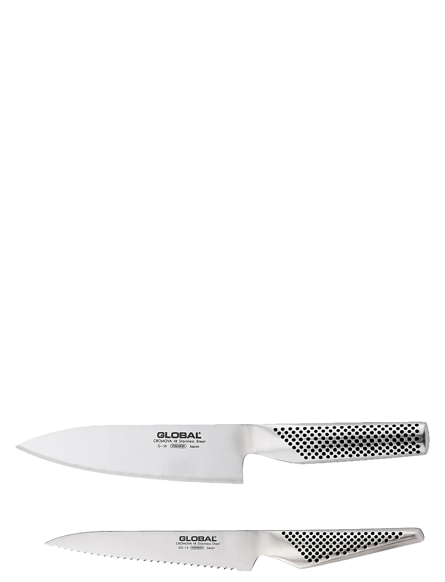 GLOBAL - G-5814 Knife set: G-58, GS-14R (B) steel - noakomplektid - steel - 0