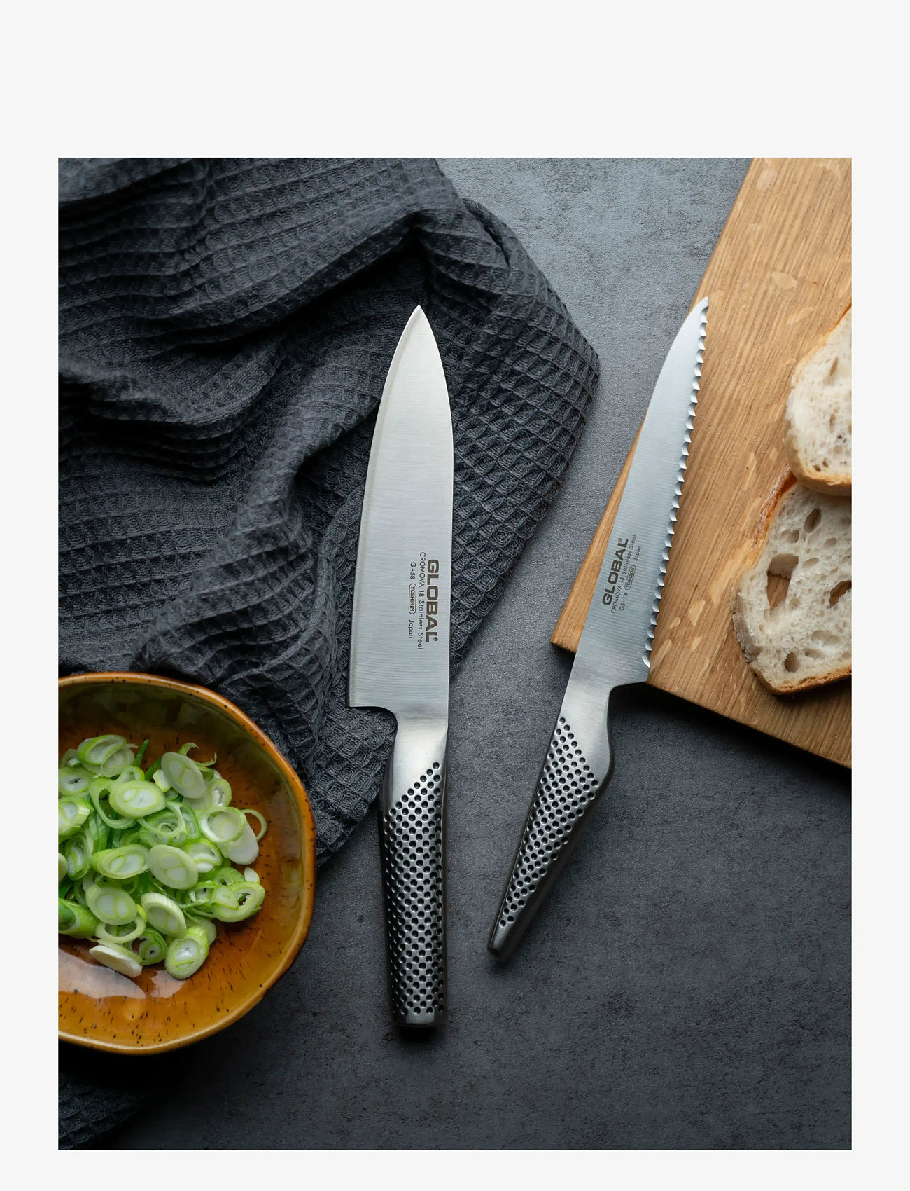 GLOBAL - G-5814 Knife set: G-58, GS-14R (B) steel - noakomplektid - steel - 1