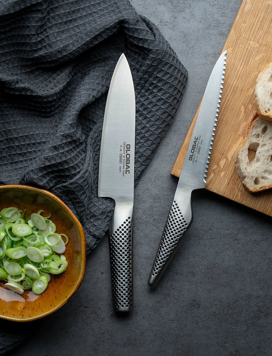 GLOBAL - G-5814 Knife set: G-58, GS-14R (B) steel - noakomplektid - steel - 0