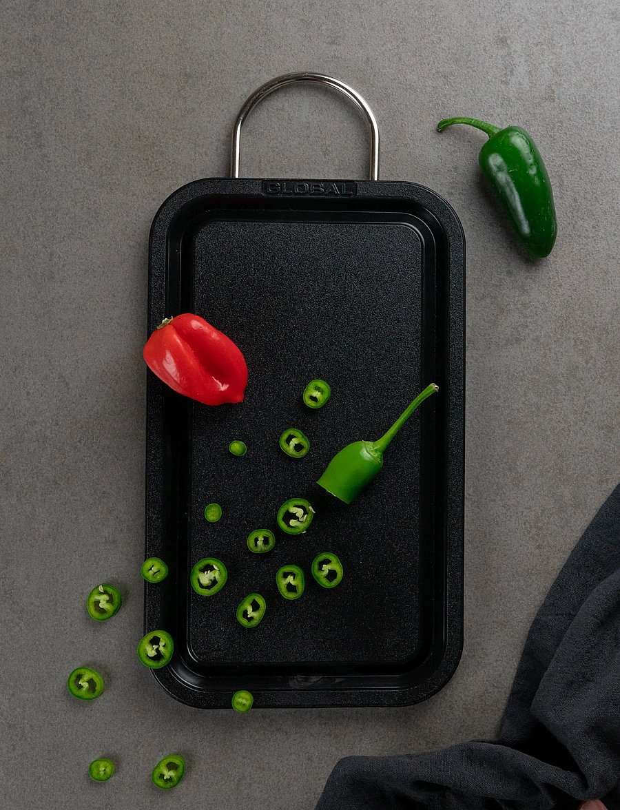 GLOBAL - Cutting board plastic black 26,5x16x1,3 cm - lõikelauad - black - 0