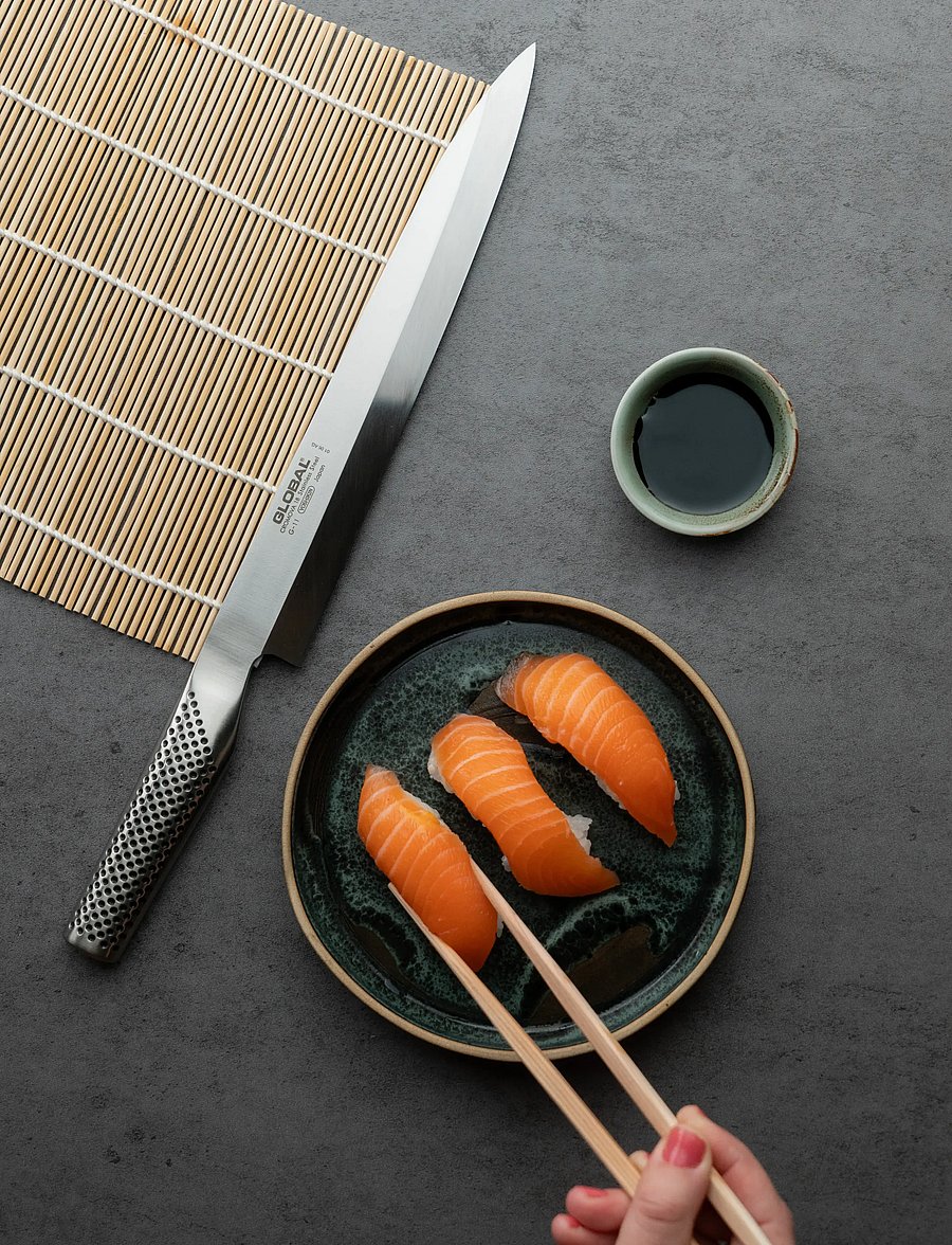 GLOBAL - Sashimi knife 25 cm w nib - fileenoad - staineless steel - 0