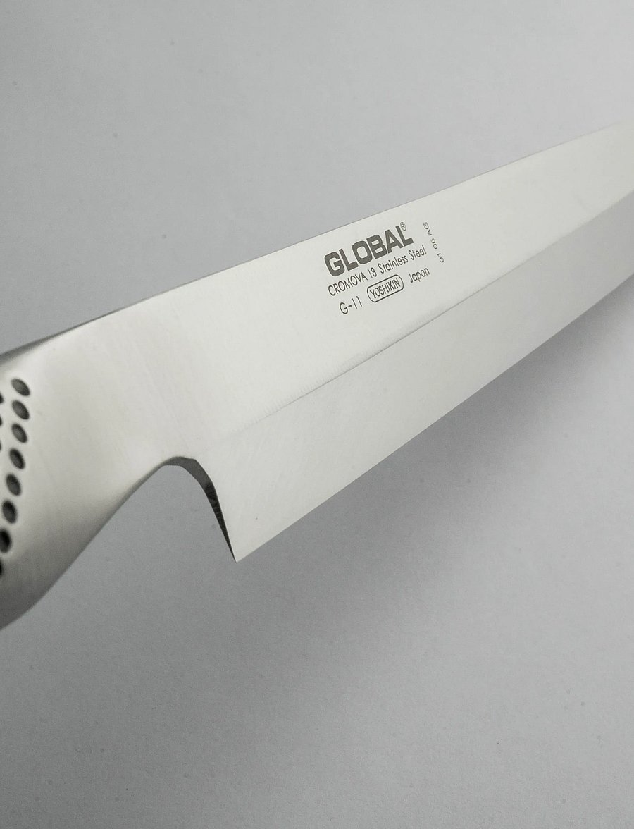 GLOBAL - Sashimi knife 25 cm w nib - fileenoad - staineless steel - 3