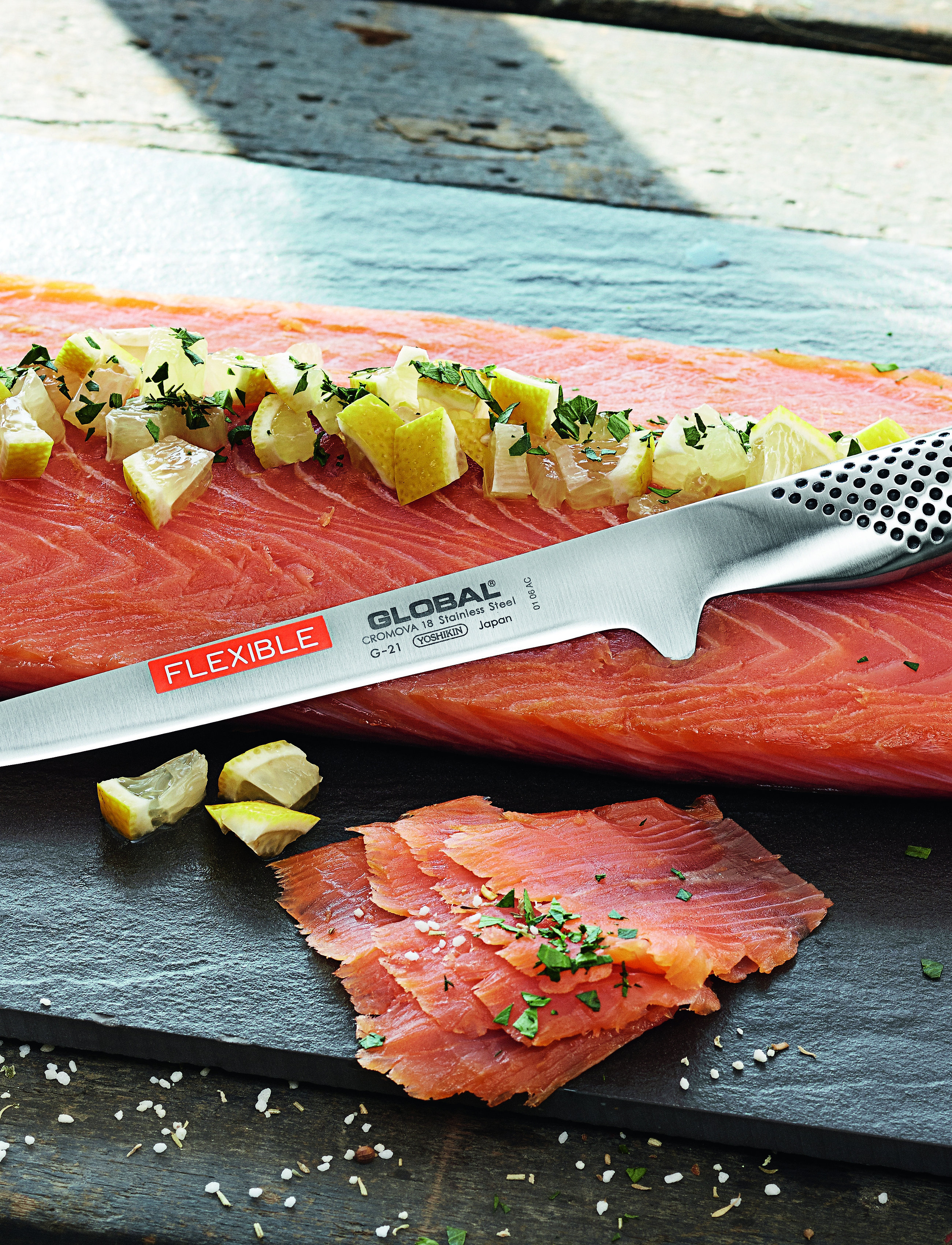 GLOBAL Filetkniv Fleksibel 16 cm, 16 cm, Silver, Knive Og Tilbehør > Filetknive, Unisex