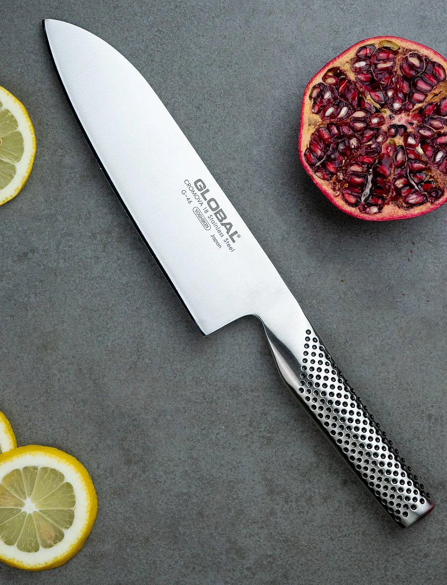 GLOBAL - Santoku 18 cm - santoku noad - staineless steel - 0