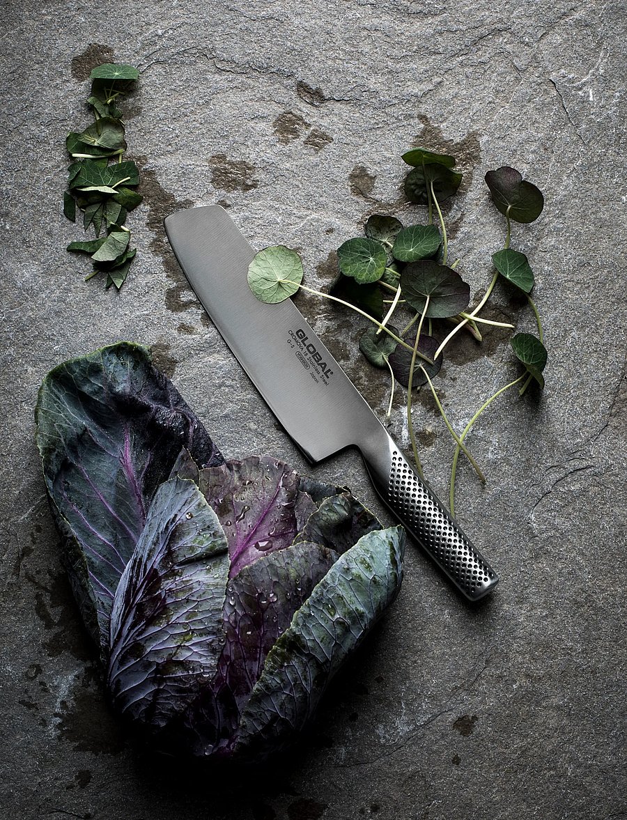 GLOBAL - Vegetable chopper 18 cm - köögiviljanoad - staineless steel - 3