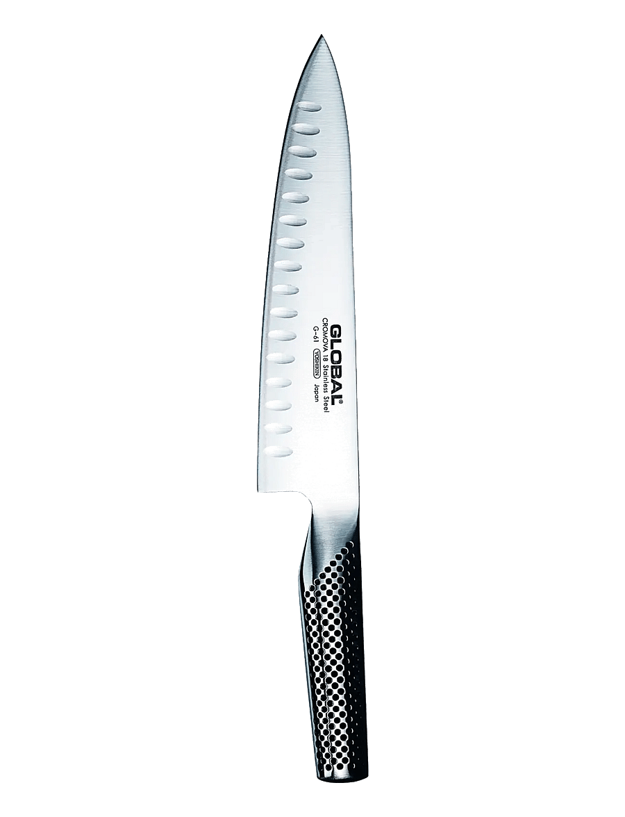 GLOBAL - Chef's knife fluted 20 cm - kokanoad - staineless steel - 0