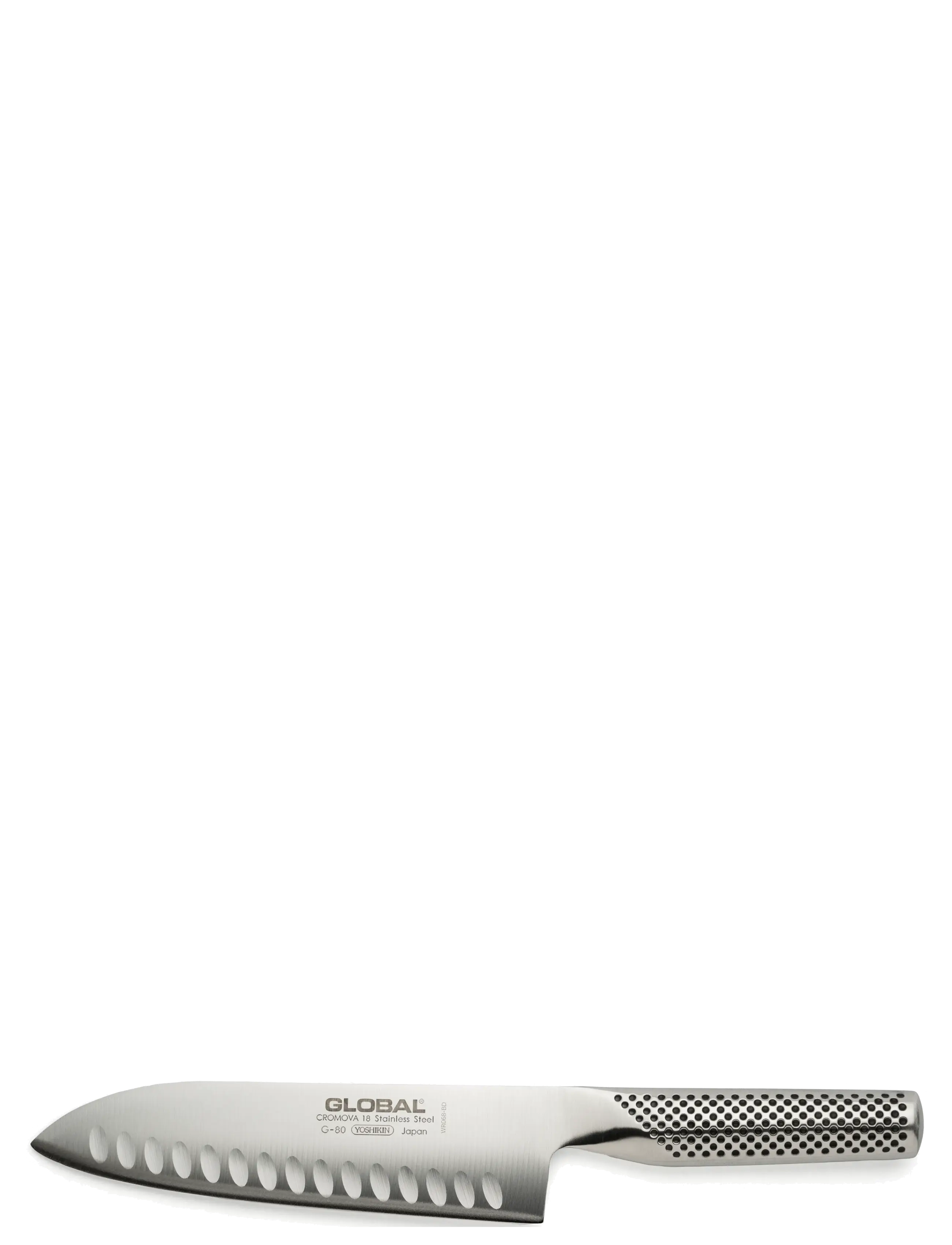 GLOBAL Santokukniv grantonskær 18 cm - GLOBAL - STAINELESS STEEL / silver