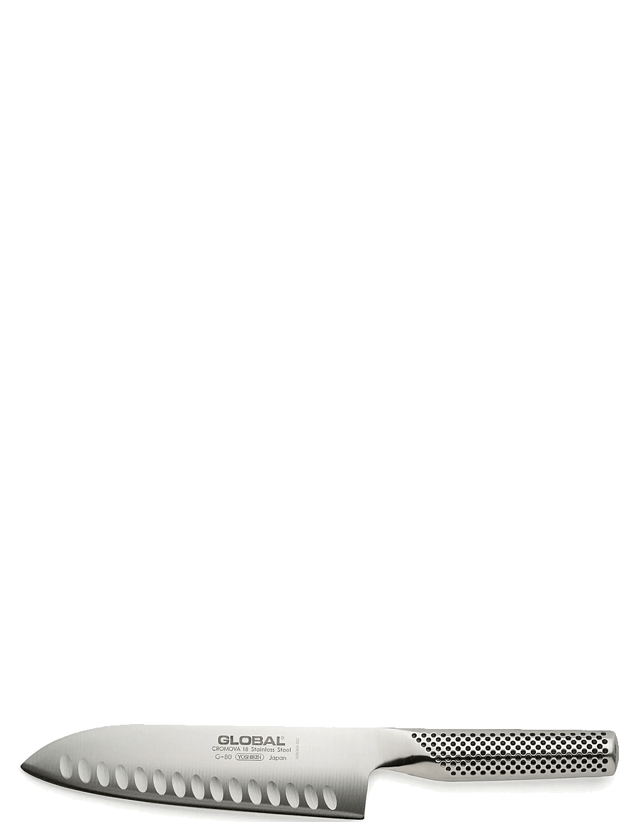 GLOBAL - Santoku fluted 18 cm - santoku naži - staineless steel - 1