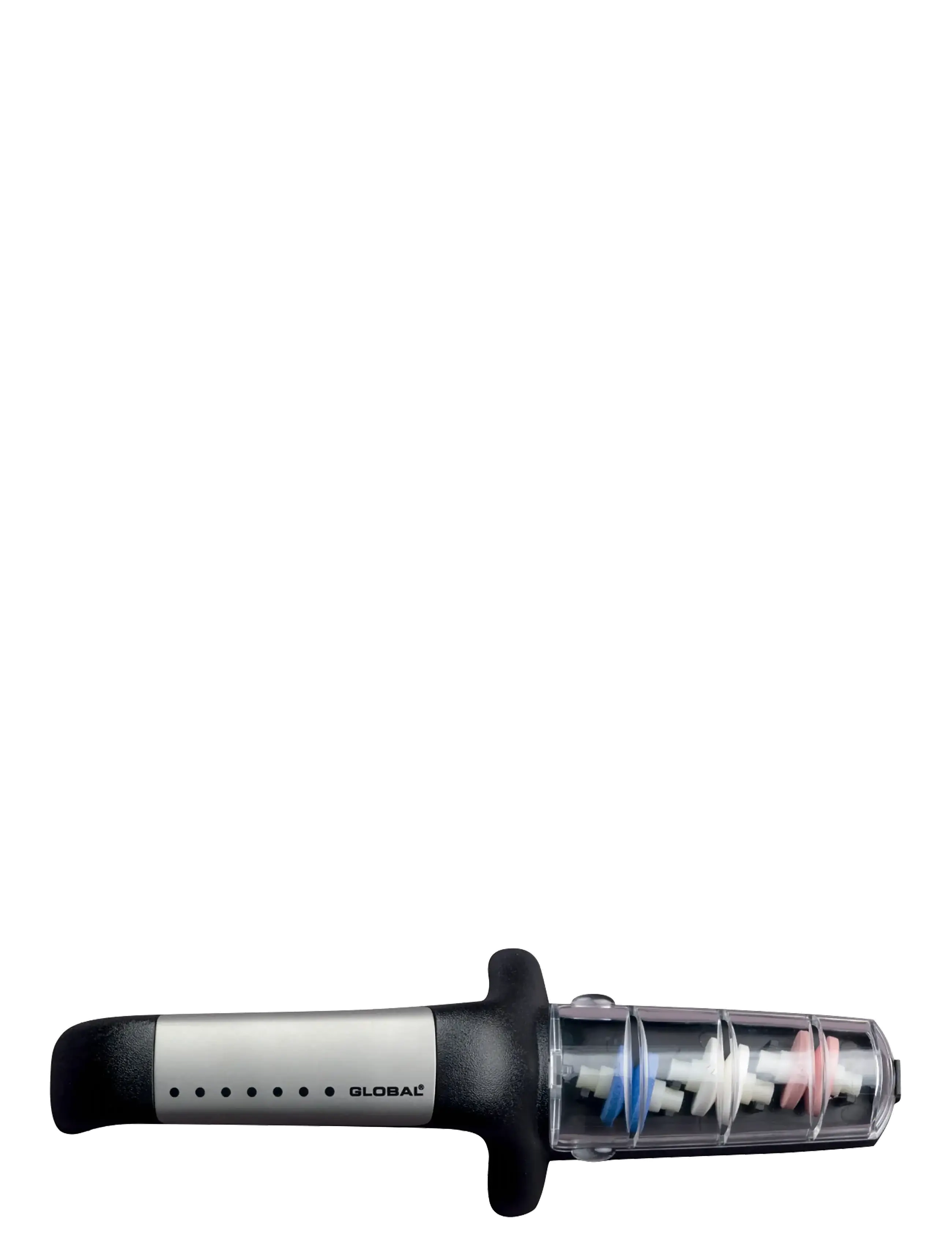 GLOBAL - Knivsliper med 3 hjul, svart/rfr - knivslipere, slipestål & slipestein - black - 2