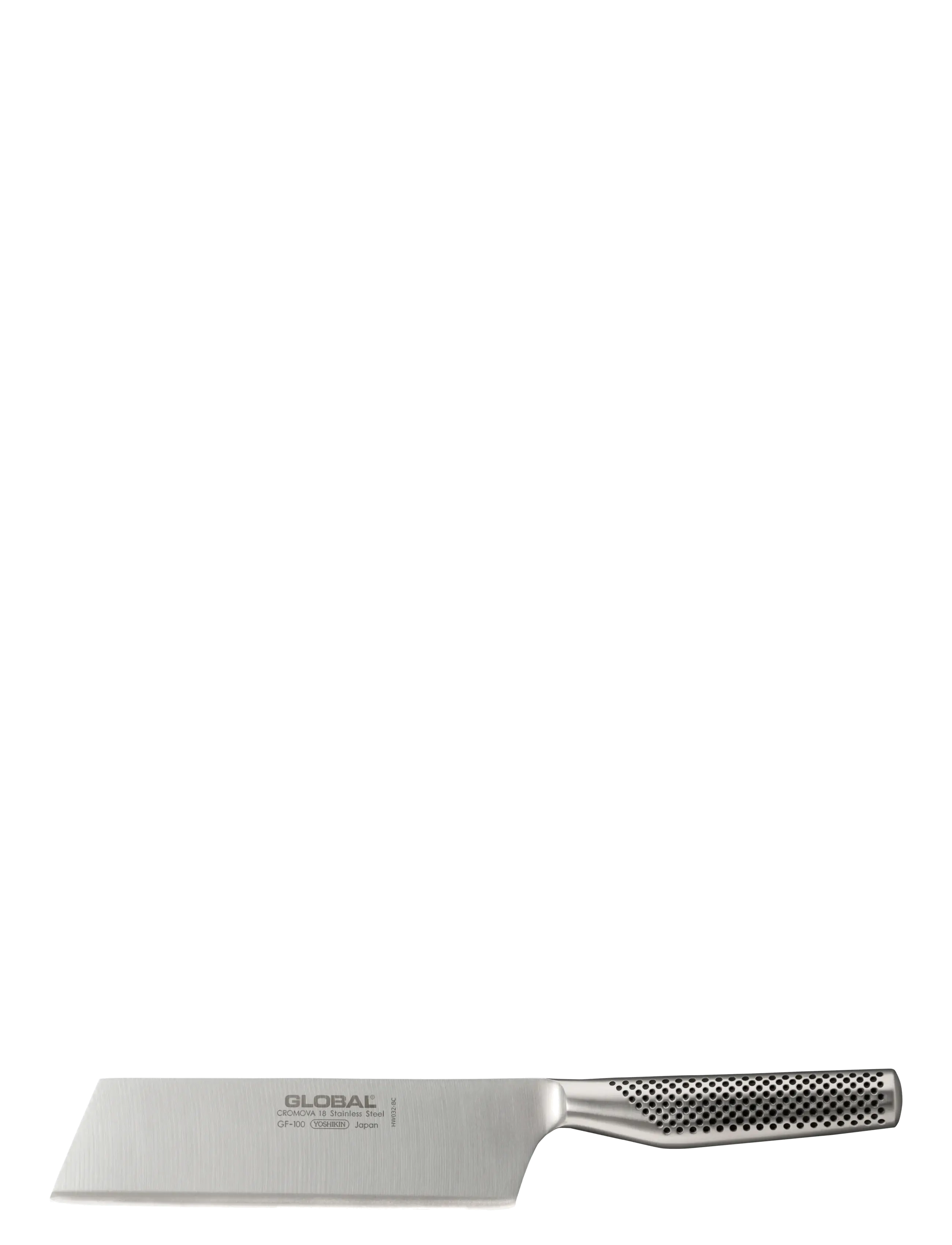 GLOBAL Grönsakshacka 18 cm smidd - Visa allt - STAINELESS STEEL / silver