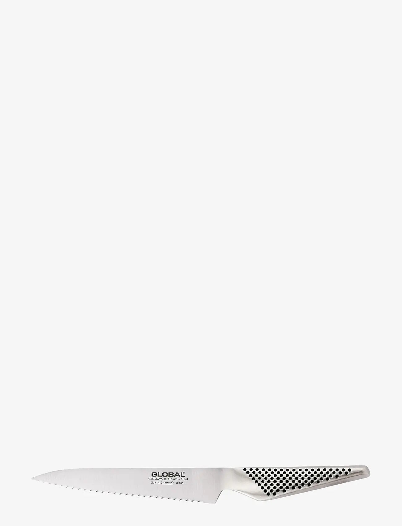 GLOBAL - Utility knife, scalloped, 15 cm - osta hinnan perusteella - staineless steel - 0