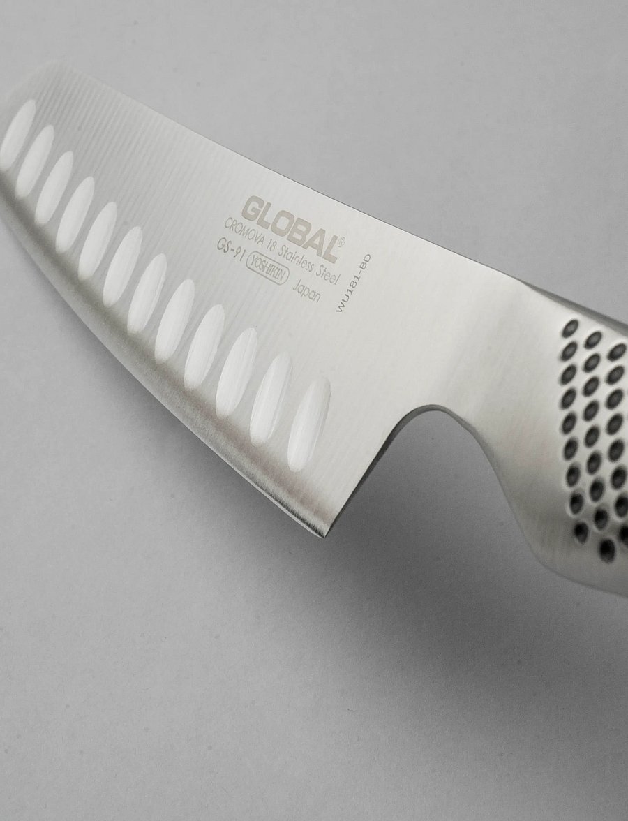 GLOBAL - Vegetable chopper olive-polished 14 cm - köögiviljanoad - staineless steel - 3