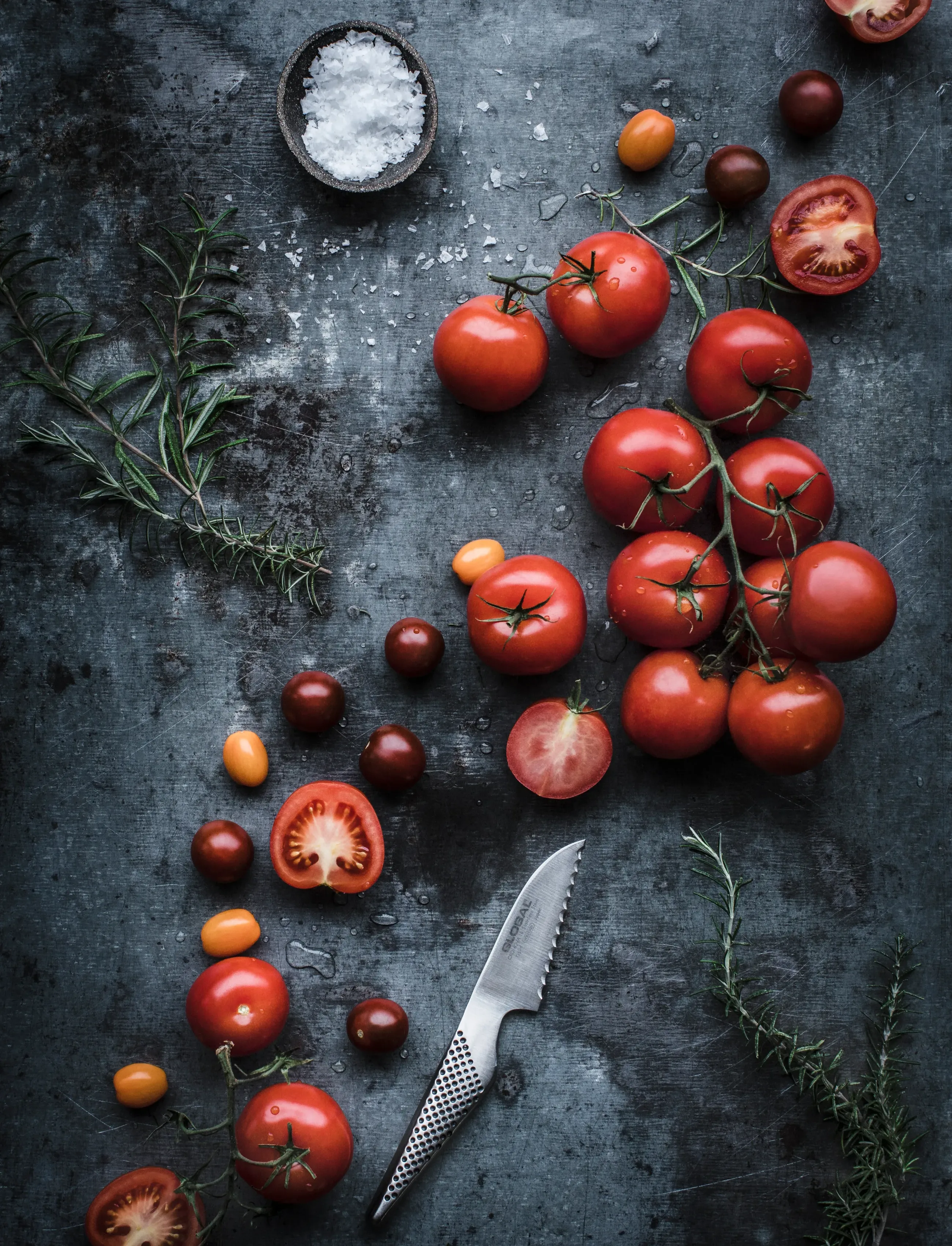 GLOBAL Tomatkniv 8 cm, 8 cm, Silver, Knive Og Tilbehør > Grøntsagsknive, Unisex