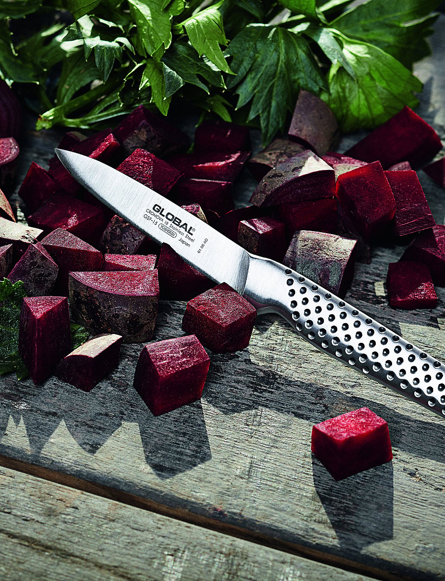 GLOBAL - Peeling knife 8 cm pointed - koorimisnoad - staineless steel - 2