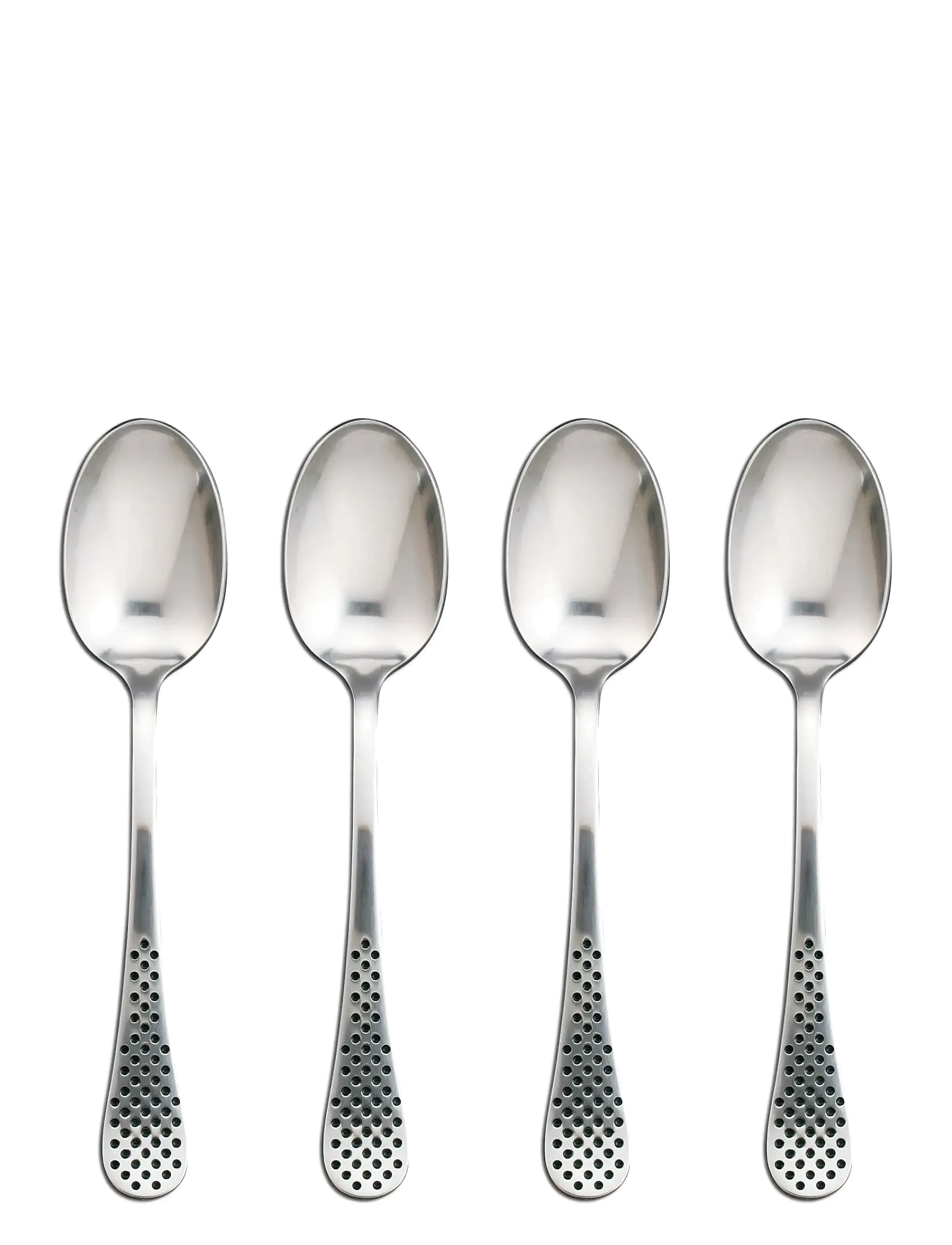 GLOBAL Spiseskje 18,7 cm 4-deler sett - Spiseskjeer - STAINELESS STEEL / silver