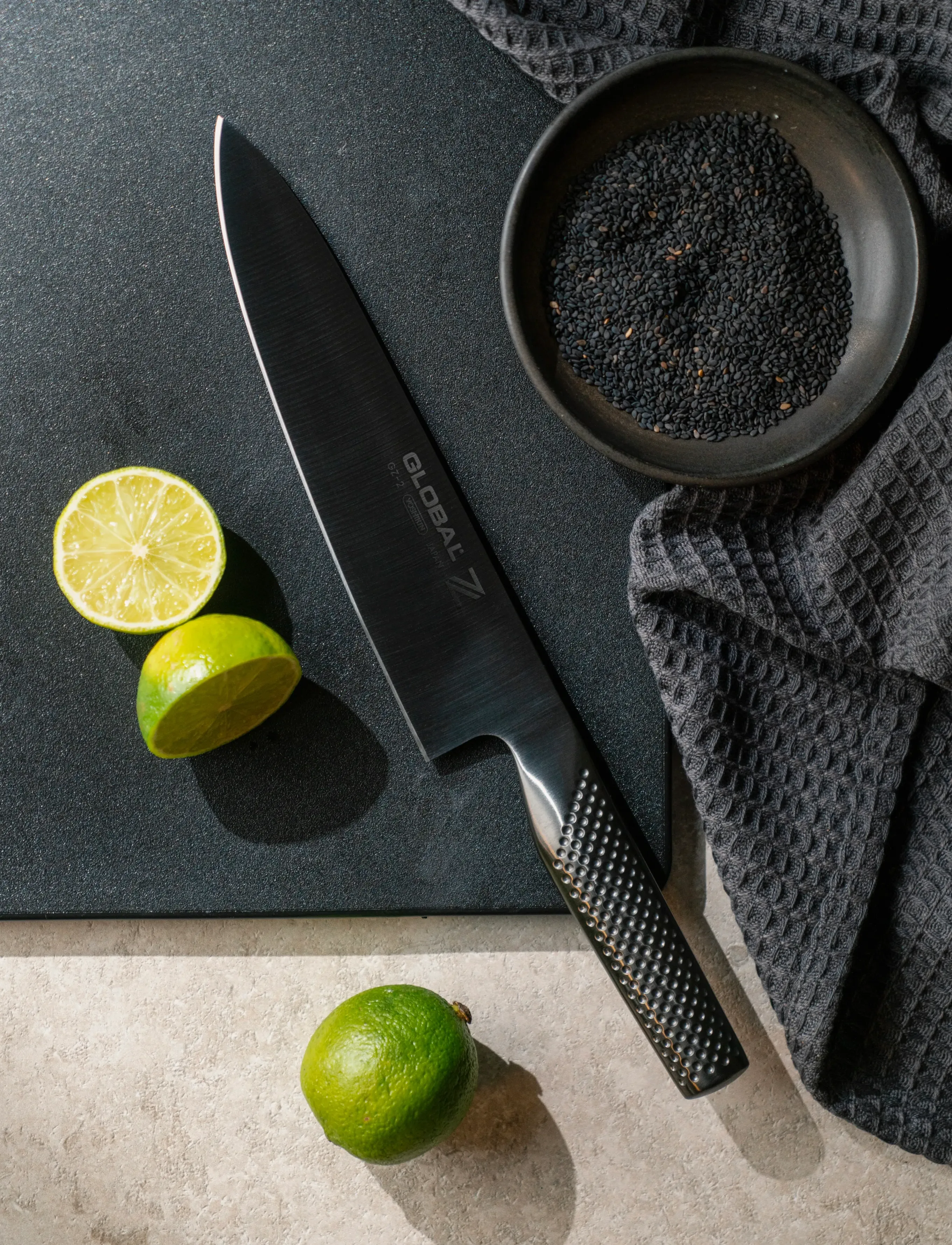 GLOBAL - GLOBAL, DLC Chef's knife 20 cm Special edition - kokanoad - black - 5