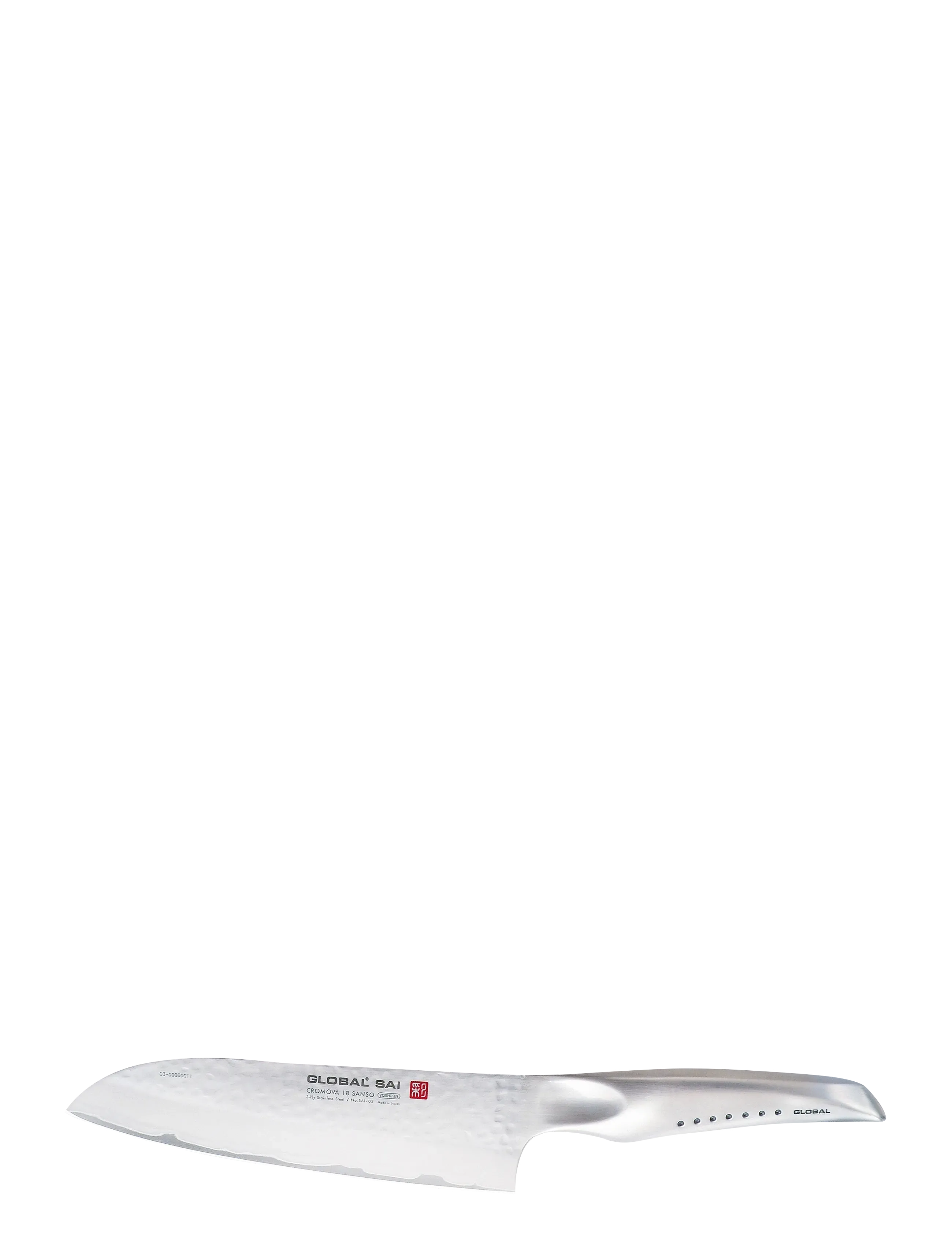 GLOBAL Santokukniv 19 cm - Køkken - STAINELESS STEEL / silver
