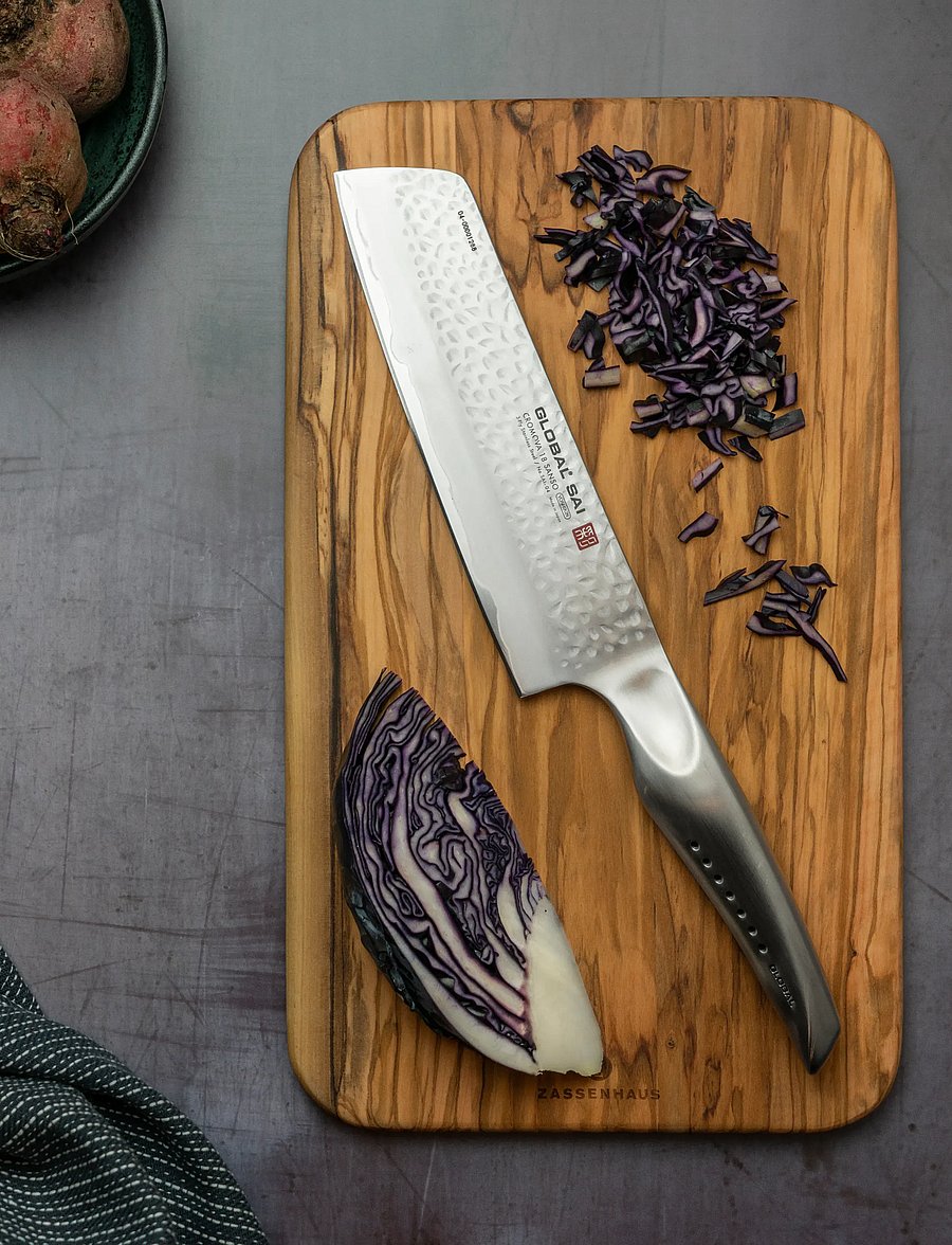 GLOBAL - Vegetable chopper 19 cm - köögiviljanoad - staineless steel - 0