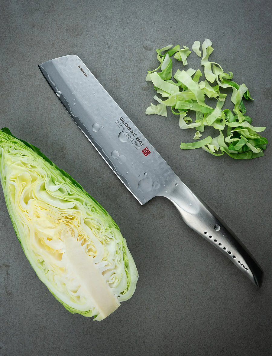GLOBAL - Vegetable chopper 19 cm - köögiviljanoad - staineless steel - 2