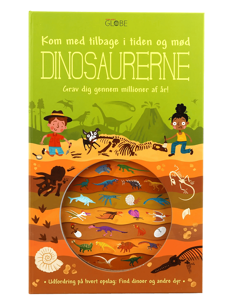 GLOBE - Kom med tilbage i tiden og mød dinosaurerne - pedagogiske bøker - boardbook - 0