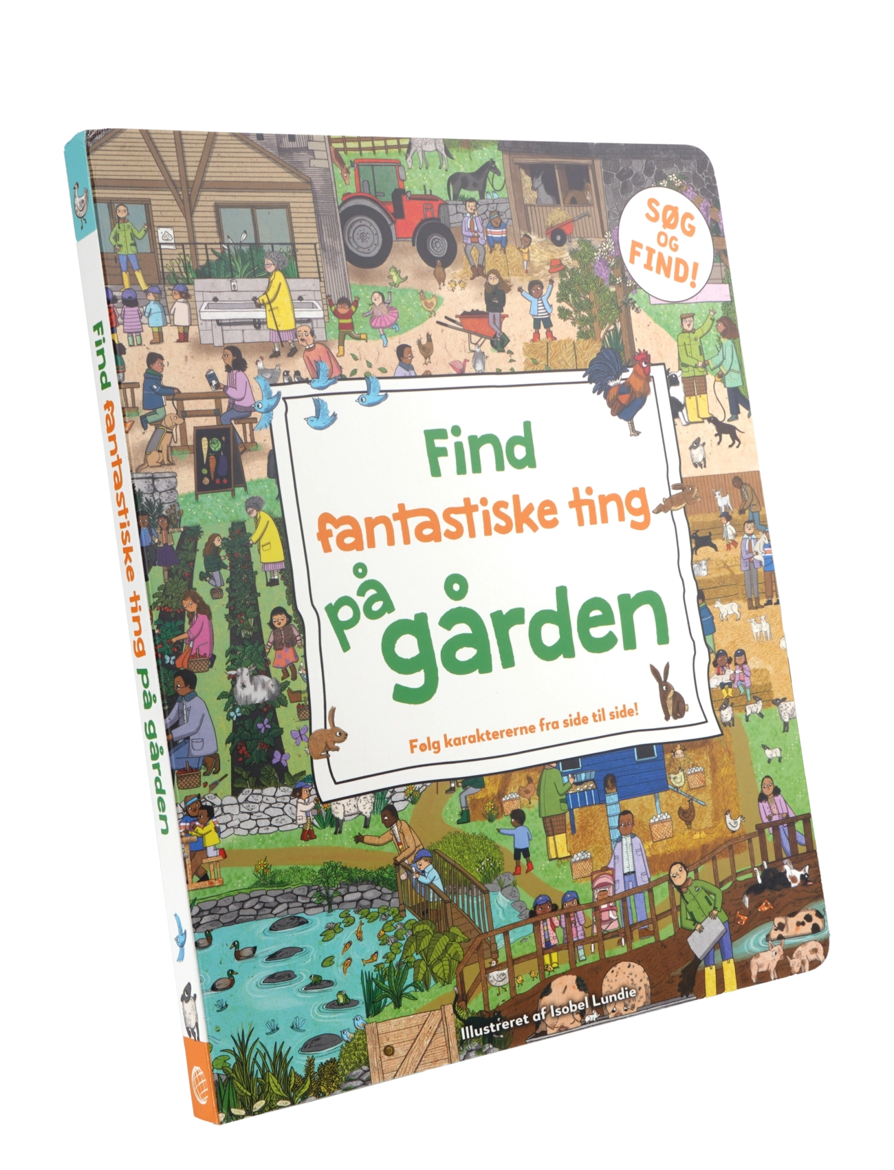 GLOBE - Find fantastiske ting på gården - pædagogiske bøger - boardbook - 1