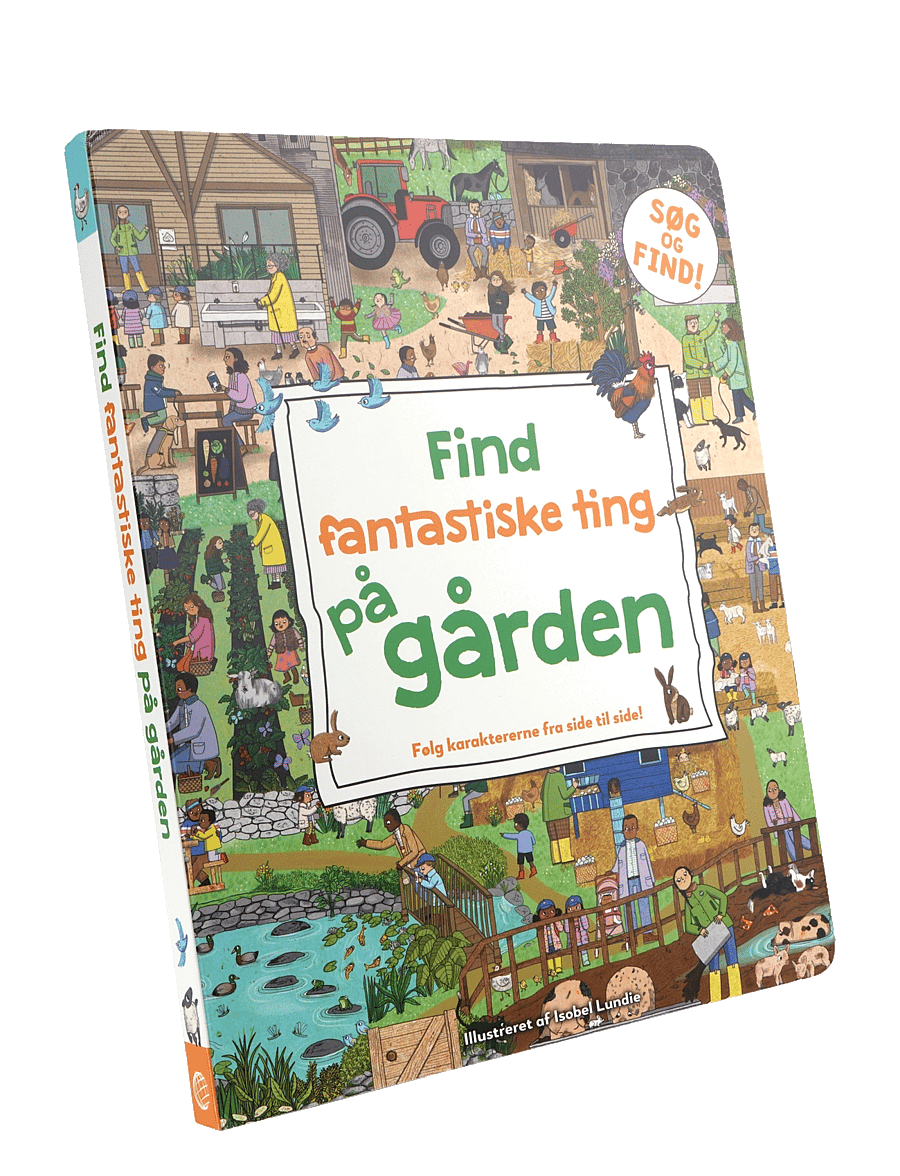 GLOBE - Find fantastiske ting på gården - pedagogiska barnböcker - boardbook - 1