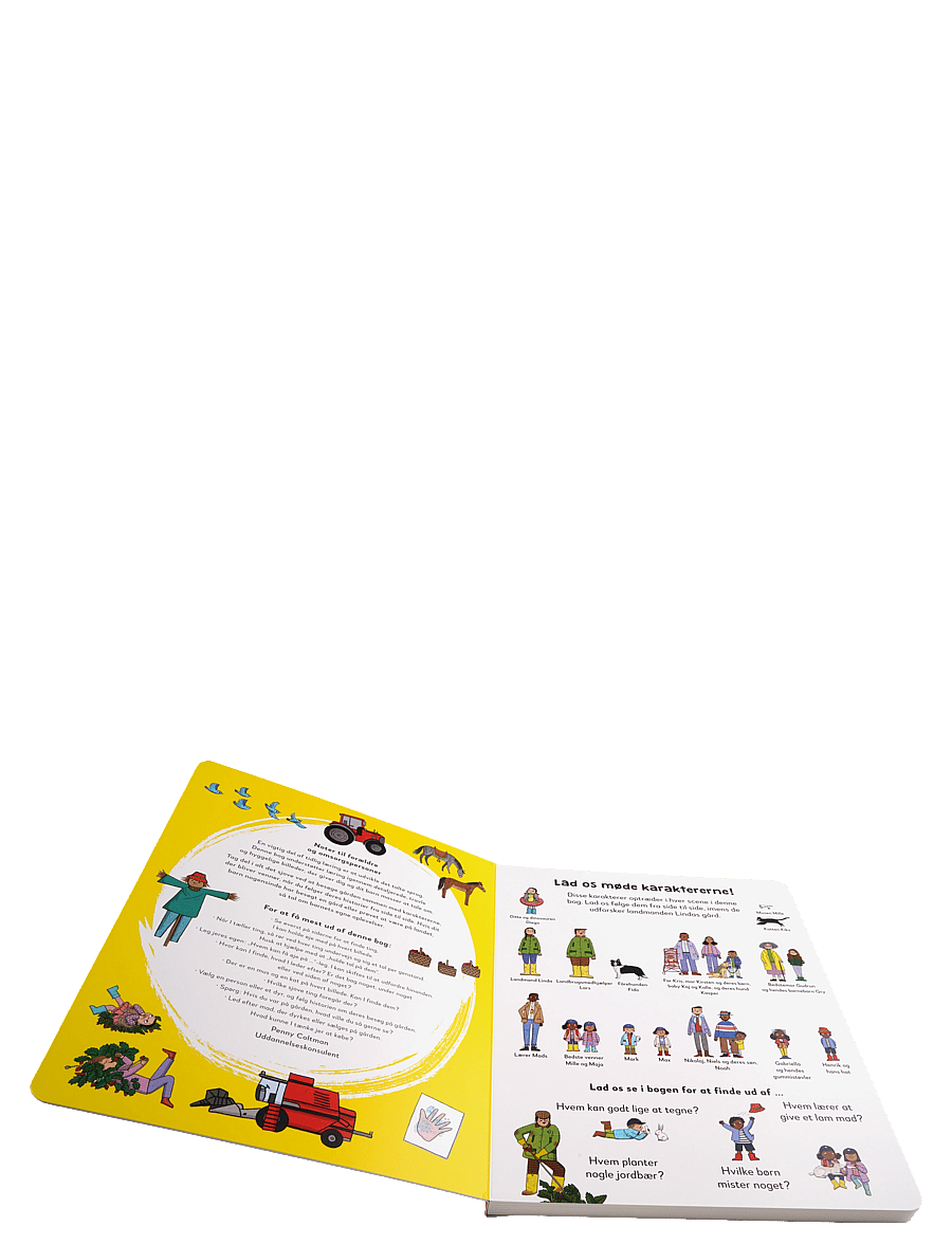GLOBE - Find fantastiske ting på gården - pedagogiska barnböcker - boardbook - 2