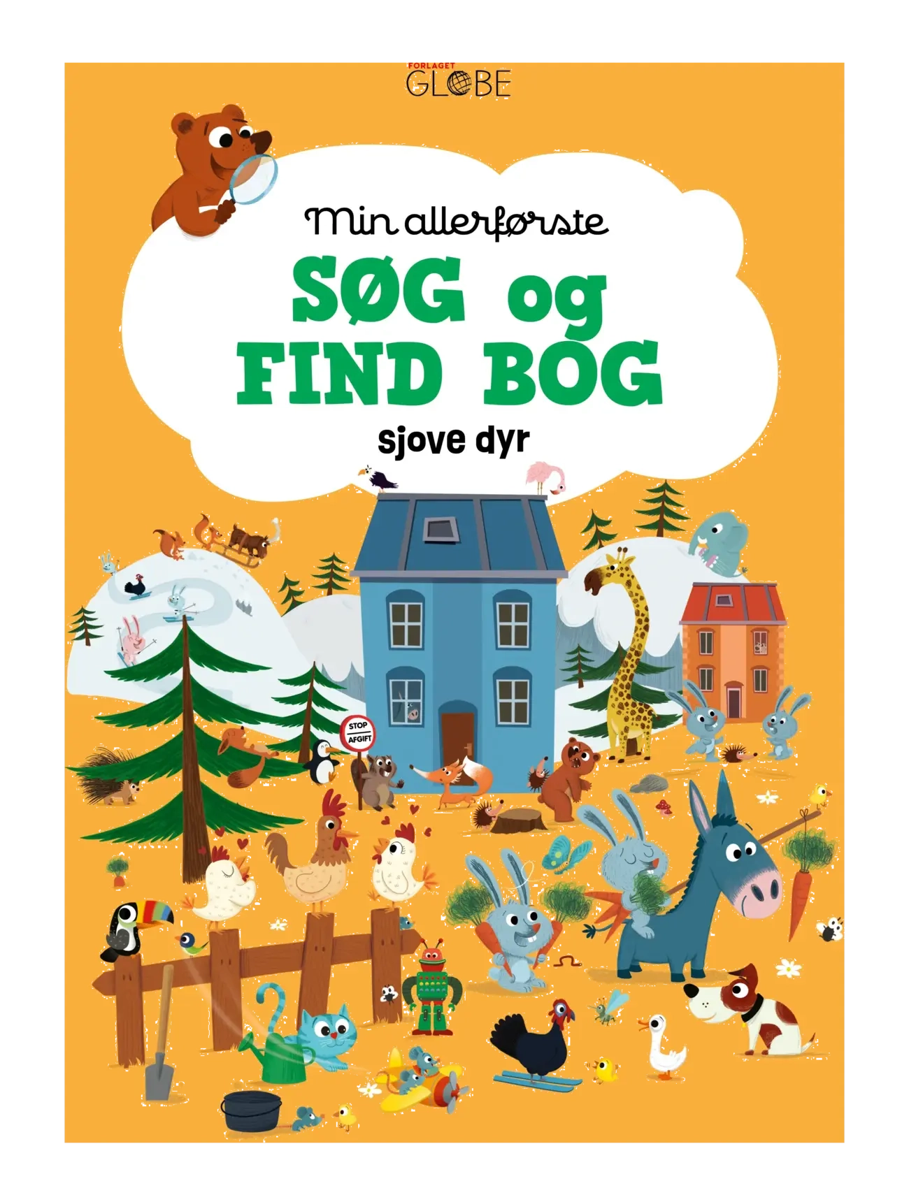GLOBE Min Allerførste Søg Og Find Bog - Sjove Dyr, DANISH, Multi/patterned, Babybøger > Pædagogiske Bøger, Børn