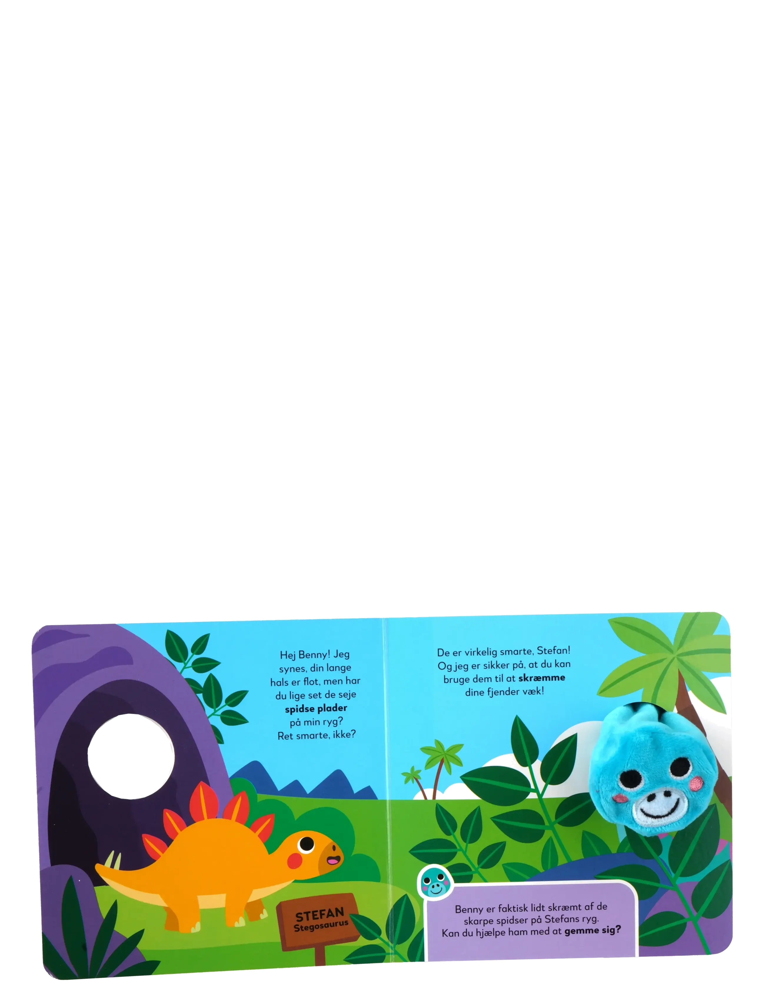 GLOBE - Benny siger hej! Med fingerdukke - babybøger - boardbook - 1