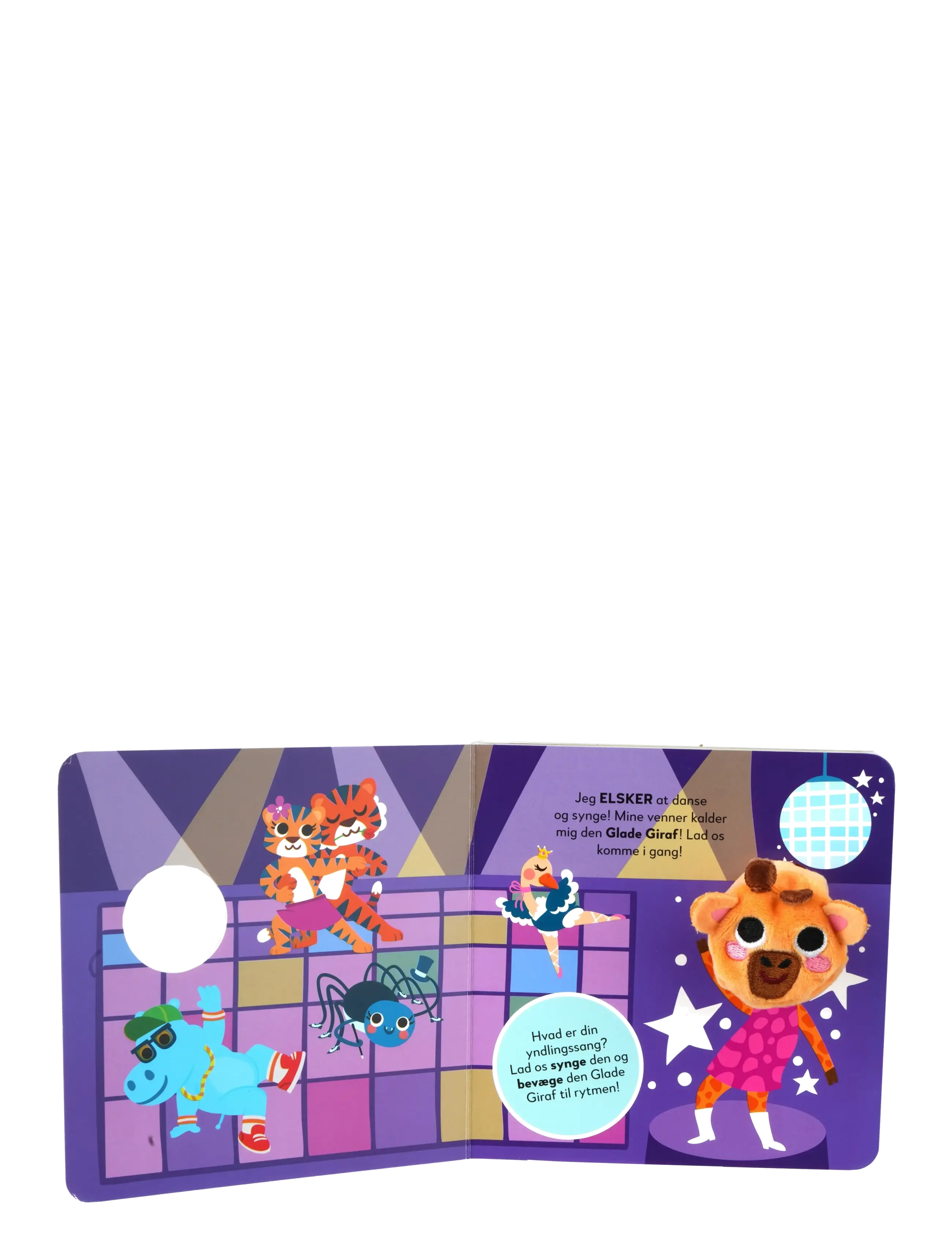 GLOBE - Syng og dans med mig! Med fingerdukke - babybøger - boardbook - 1