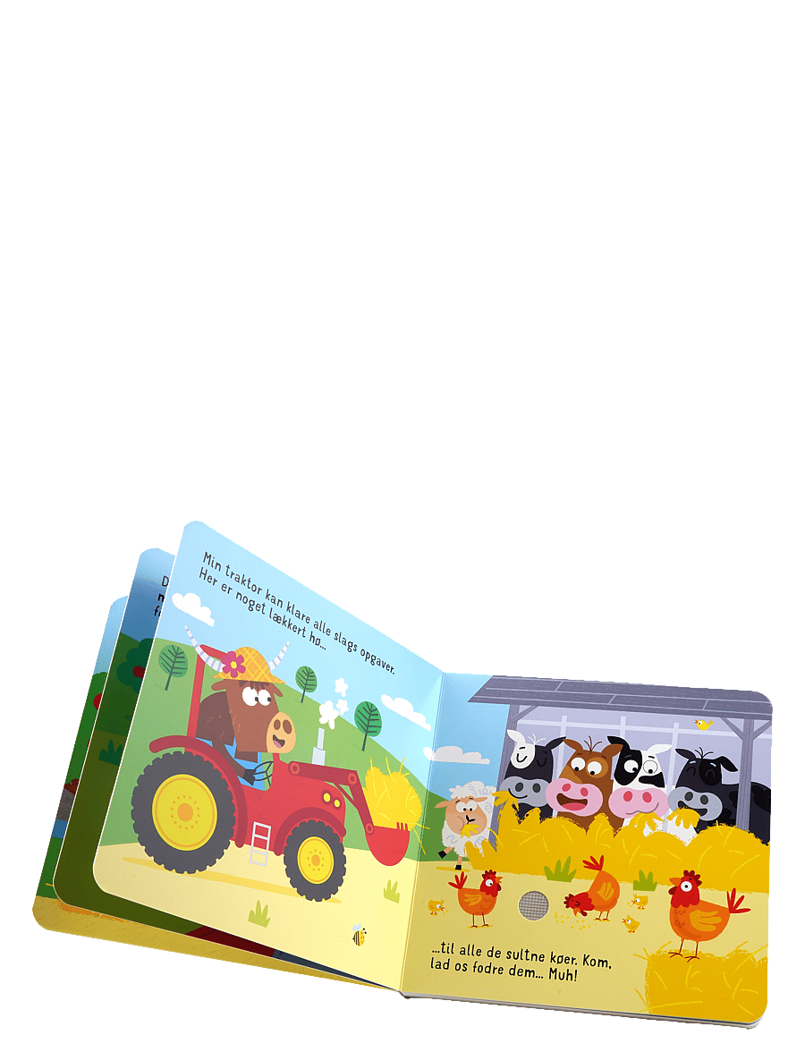 GLOBE - Kom så, traktor! - med 5 lyde - pedagogiska barnböcker - boardbook w sound - 1