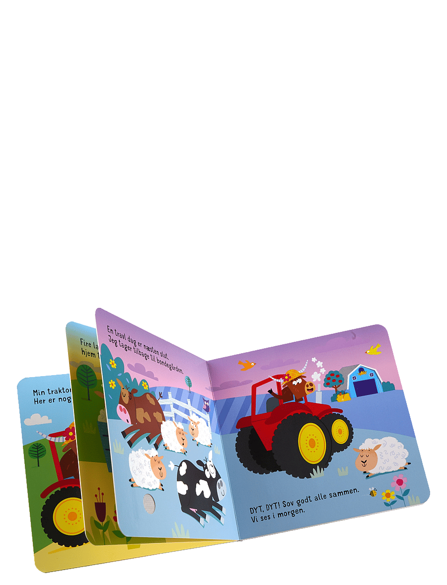GLOBE - Kom så, traktor! - med 5 lyde - pedagogiska barnböcker - boardbook w sound - 2