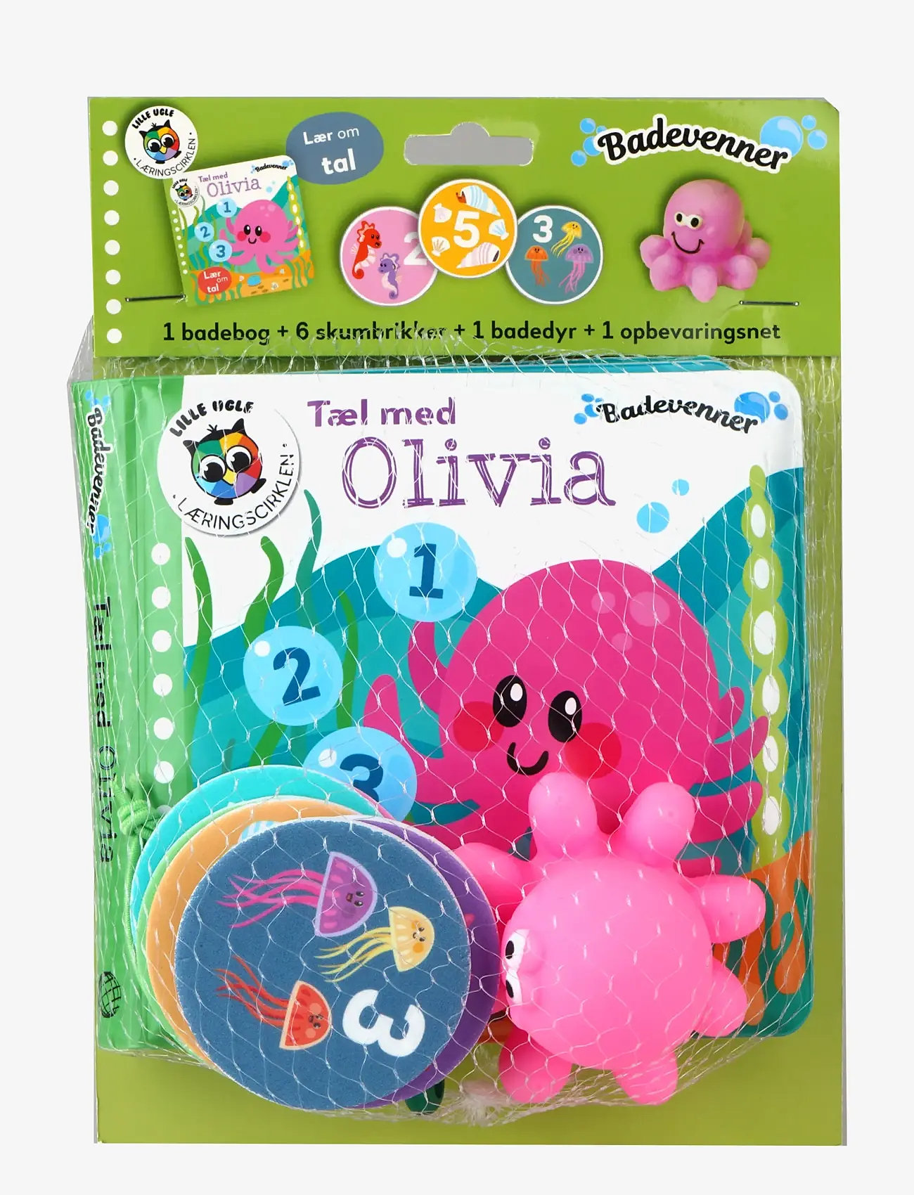 GLOBE - Badevenner - Tæl med Olivia - pædagogiske bøger - bathbook - 0