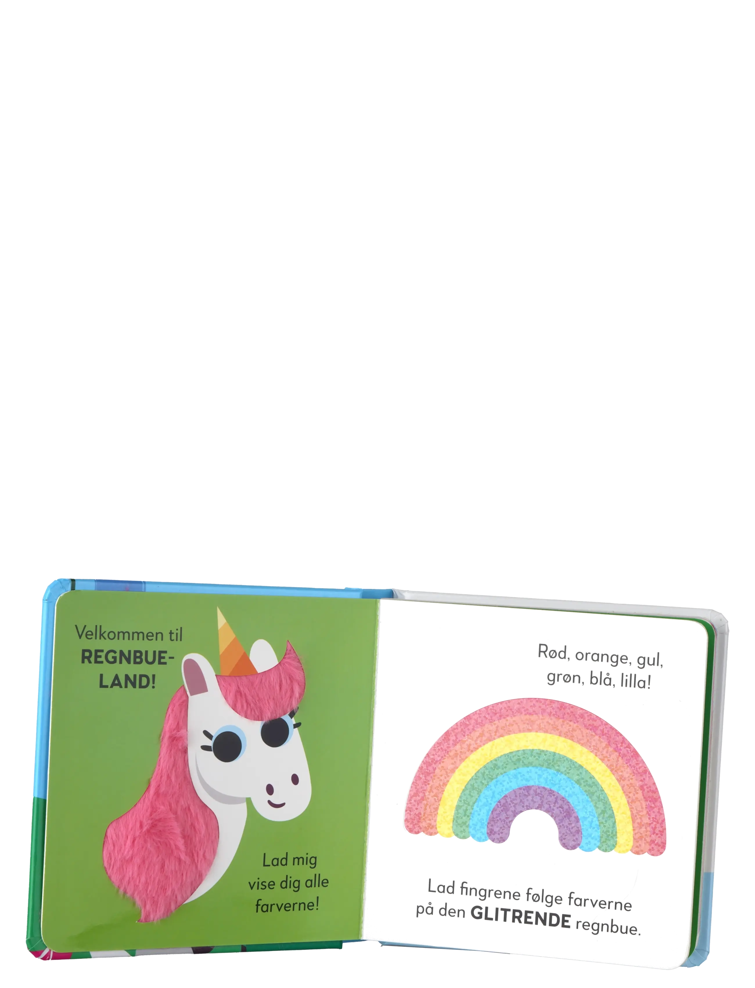 GLOBE - Rør& følebog: Enhjørningens regnbue - babybøger - boardbook - 1