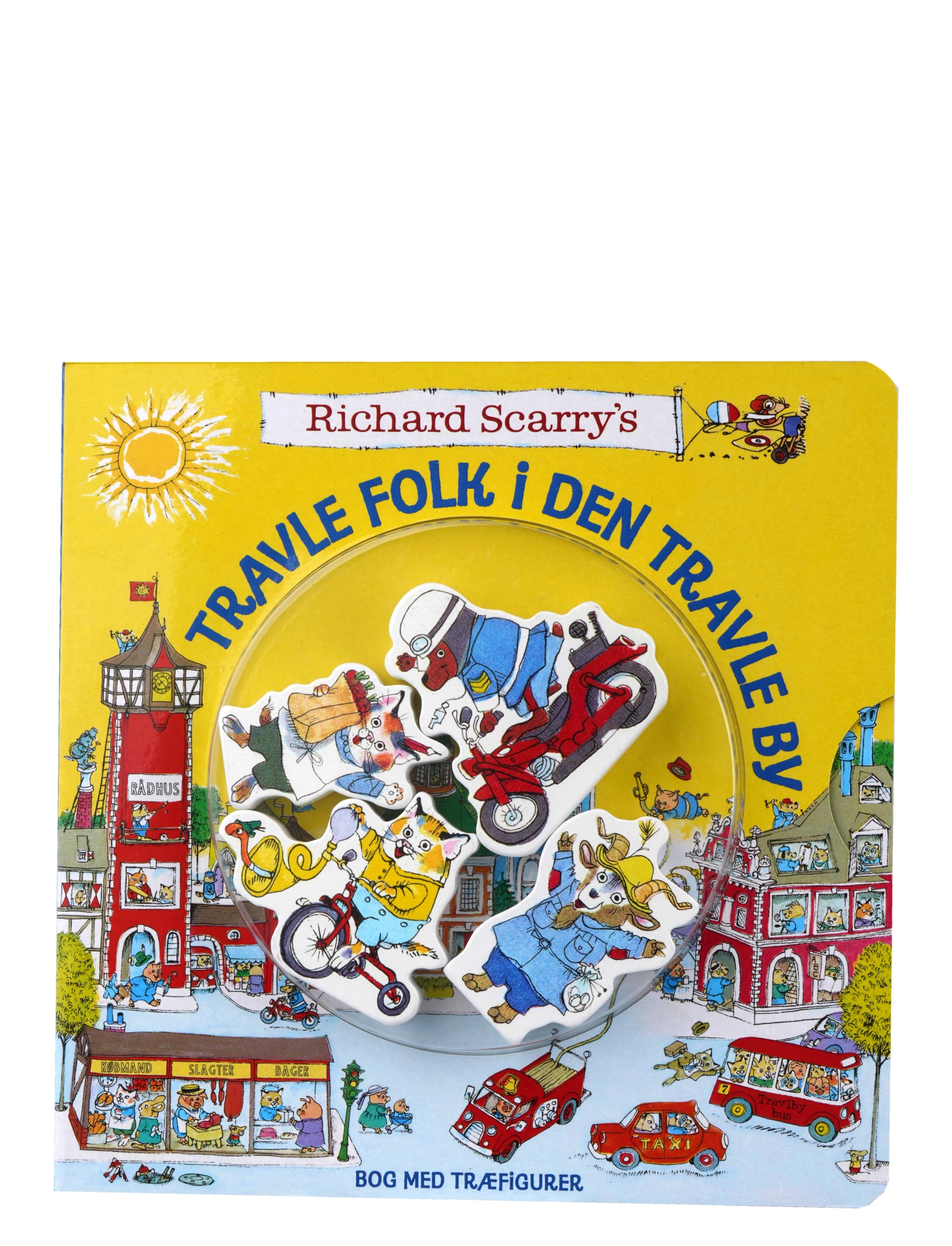 GLOBE Richard Scarry: Travle Folk I Den Travle By, 21X21X4, Yellow > Legetøj, Børn