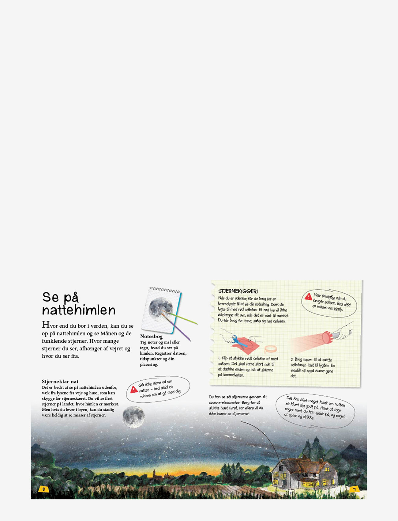 GLOBE - Ud i naturen Nattehimlen - pædagogiske bøger - children's book - 1