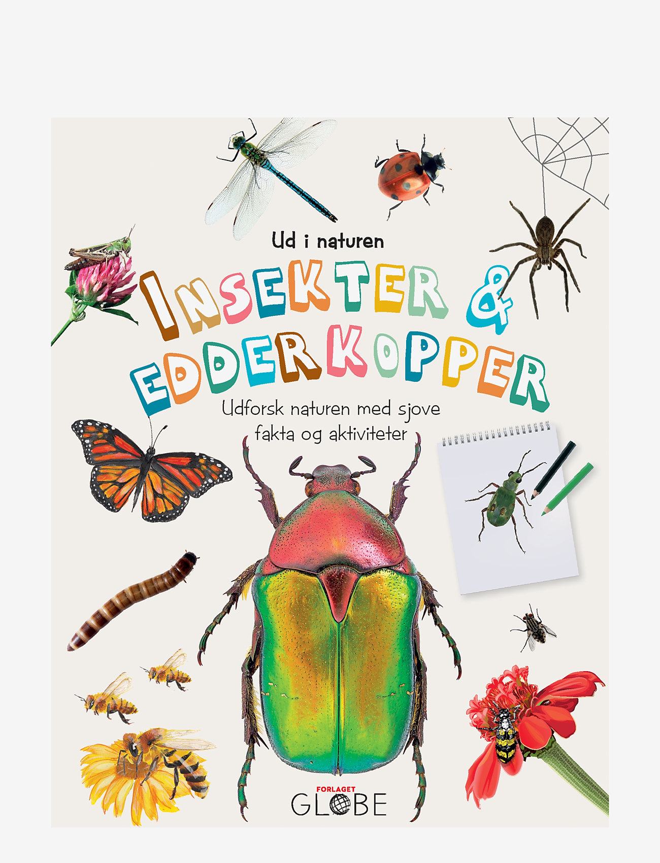 GLOBE - Ud i naturen Insekter & edderkopper - pædagogiske bøger - children's book - 0