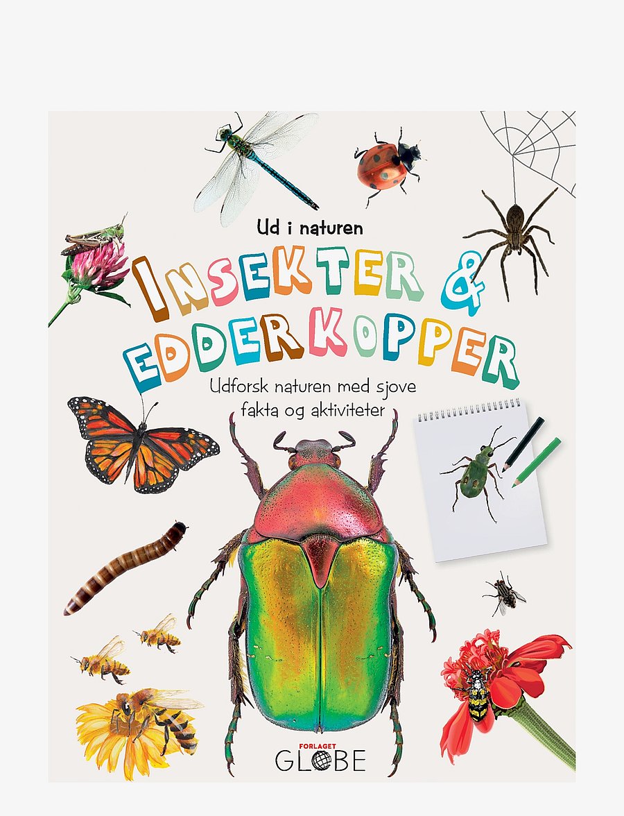 GLOBE - Ud i naturen Insekter & edderkopper - fræðslubækur - children's book - 0