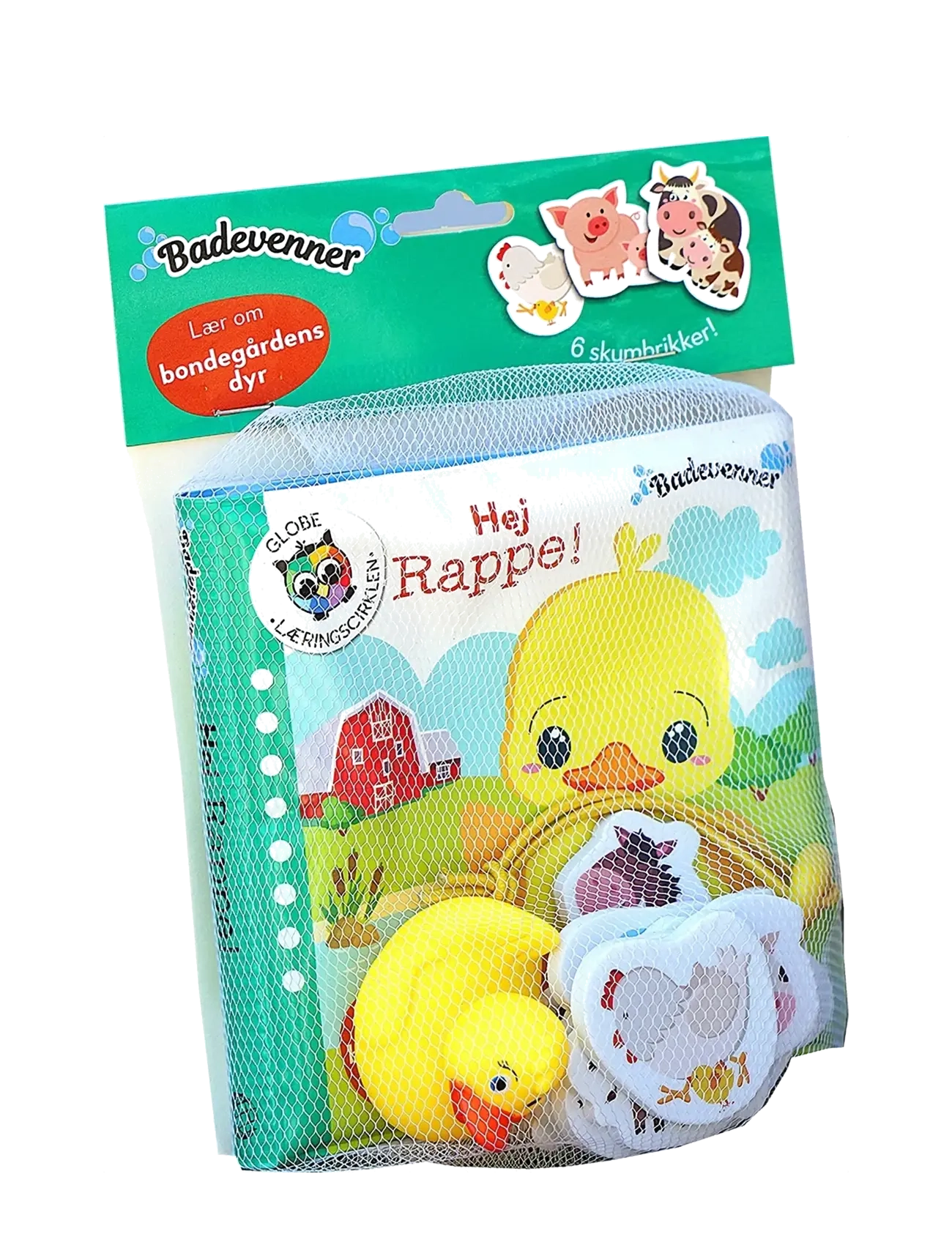 GLOBE Hej Rappe Badebog - Legetøj - BATHBOOK / yellow