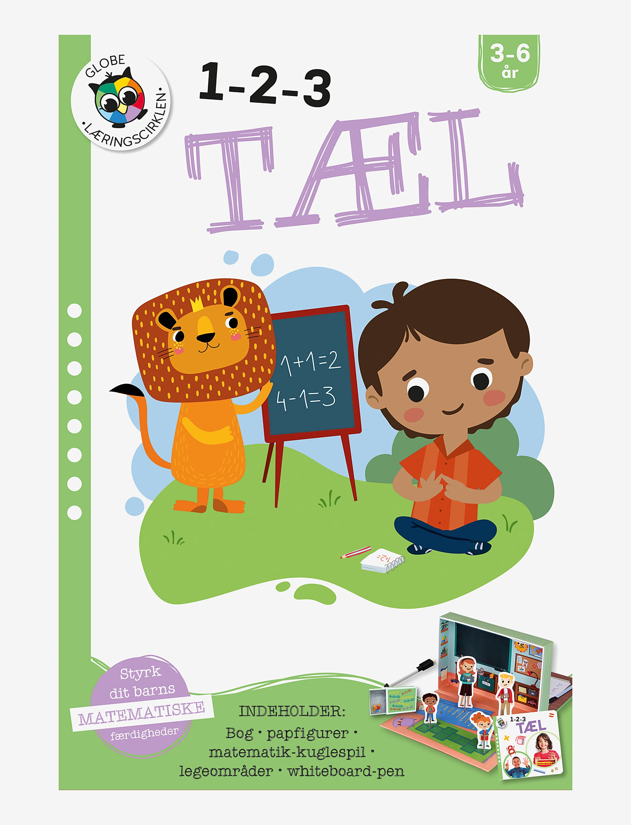 GLOBE - 1-2-3 tæl - male- & kreabøger - box - 0