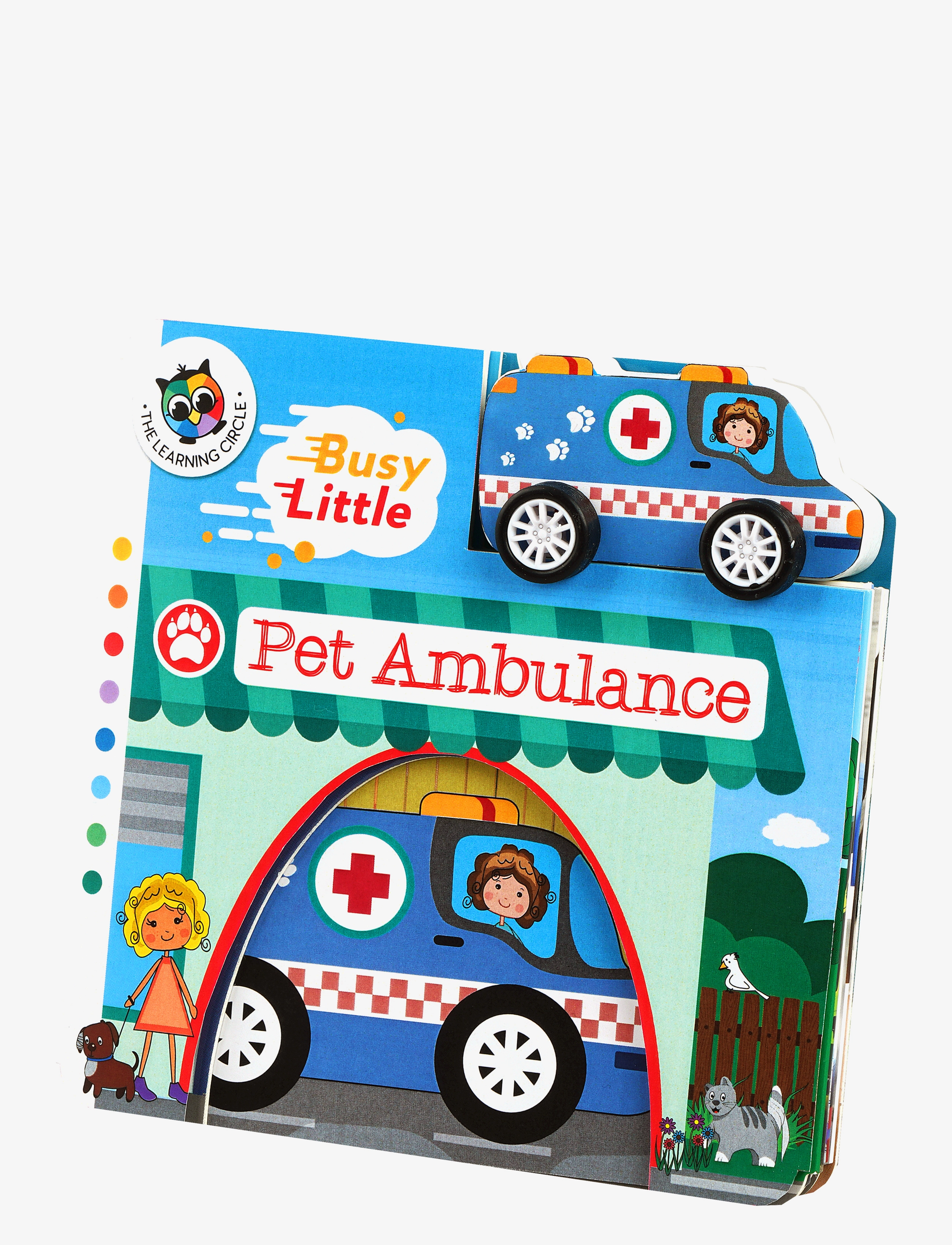 GLOBE Busy little ambulance - 4 for 3 - BOARDBOOK / blue