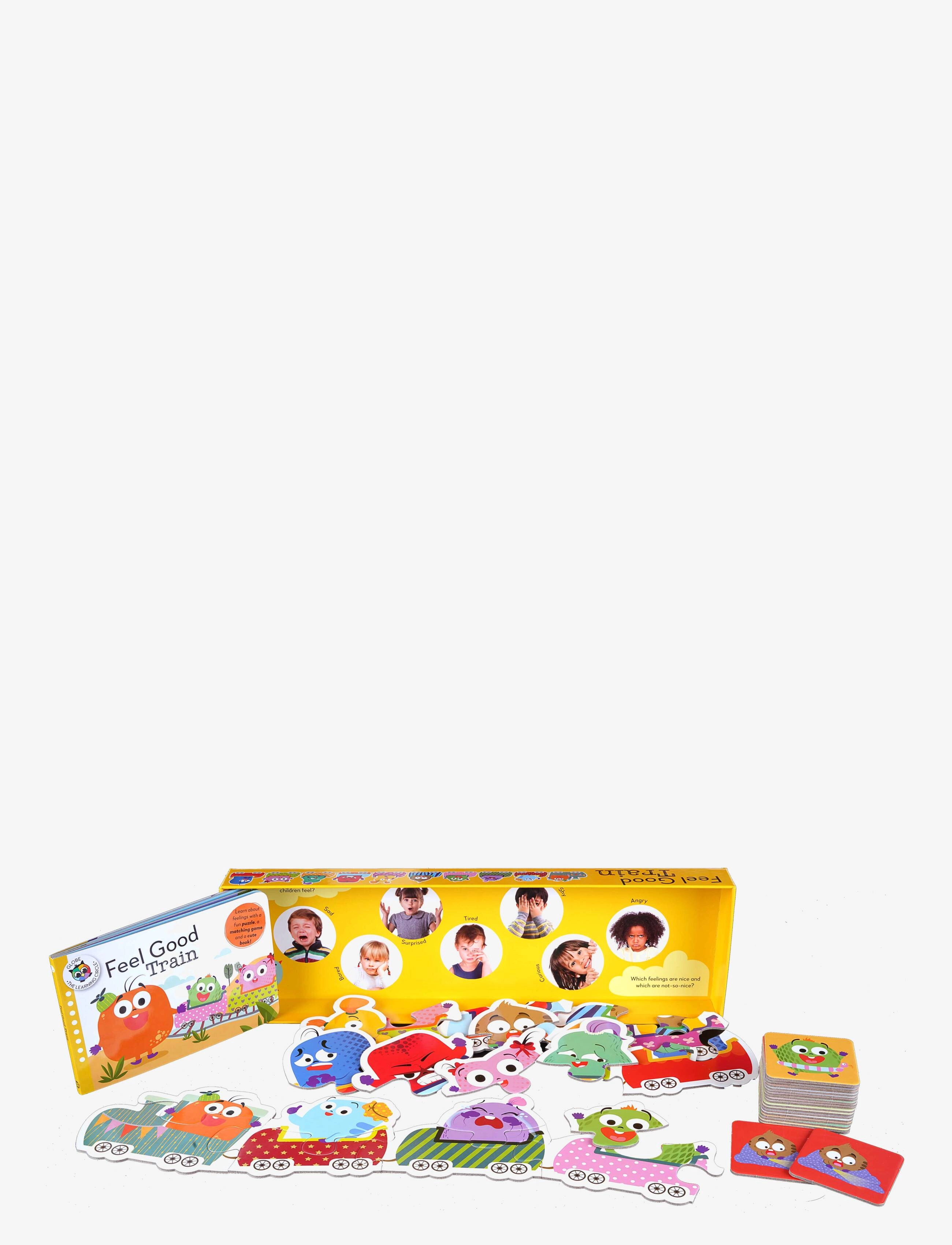 GLOBE - Learning Trains - Feel Good - opetuskirjat - boardbook - 2