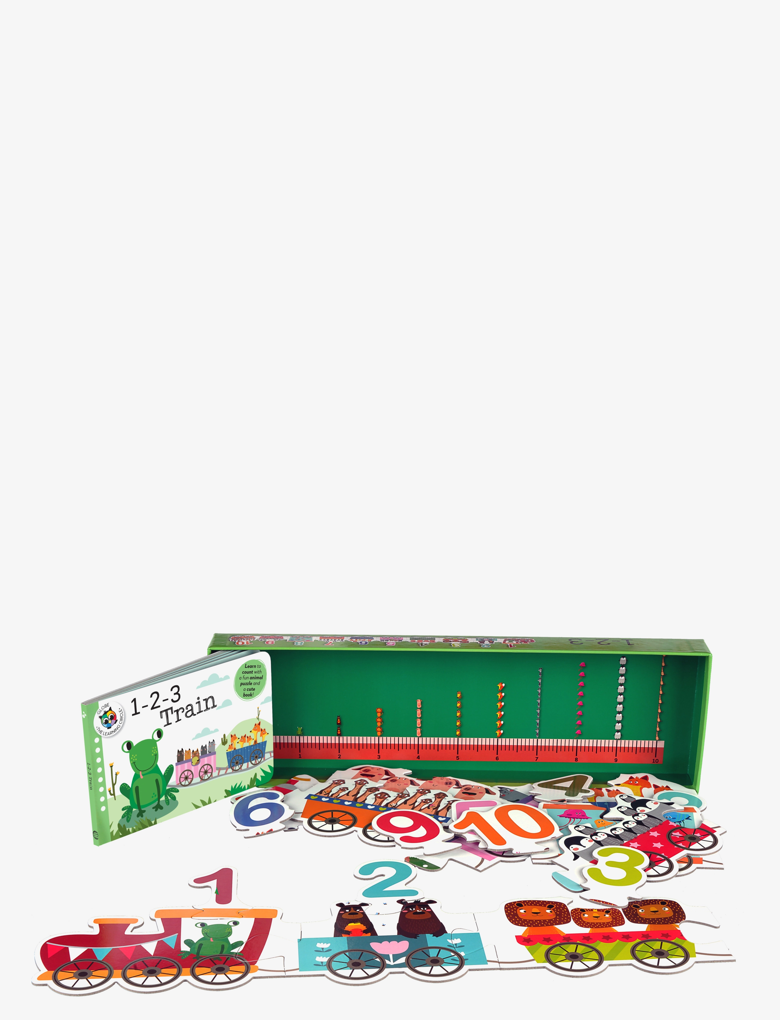 GLOBE Learning Trains - 123, ENGLISH, Green, Børnebøger > Babybøger, Børn