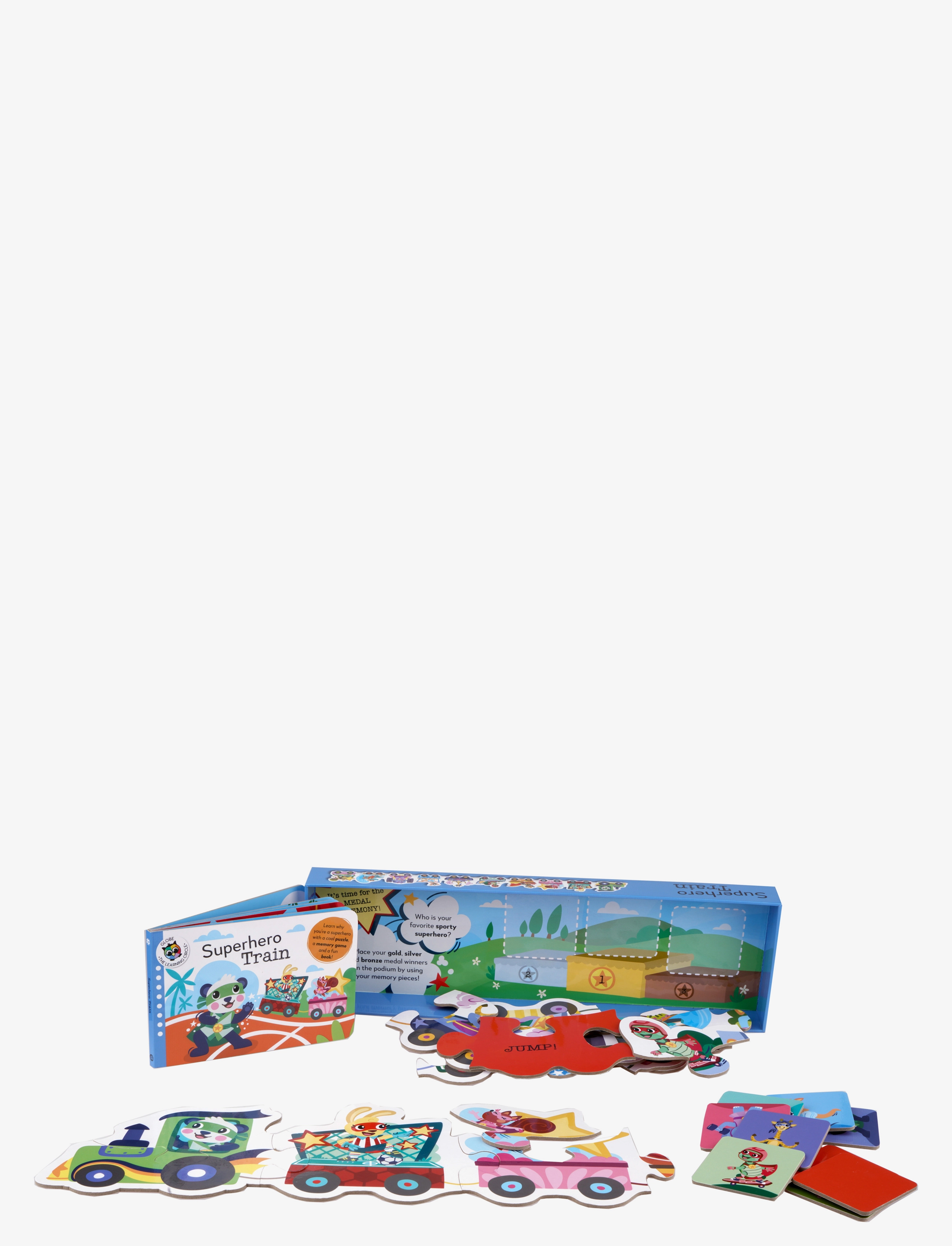 GLOBE Learning Trains - Superhero, ENGLISH, Black, Babybøger > Pædagogiske Bøger, Børn